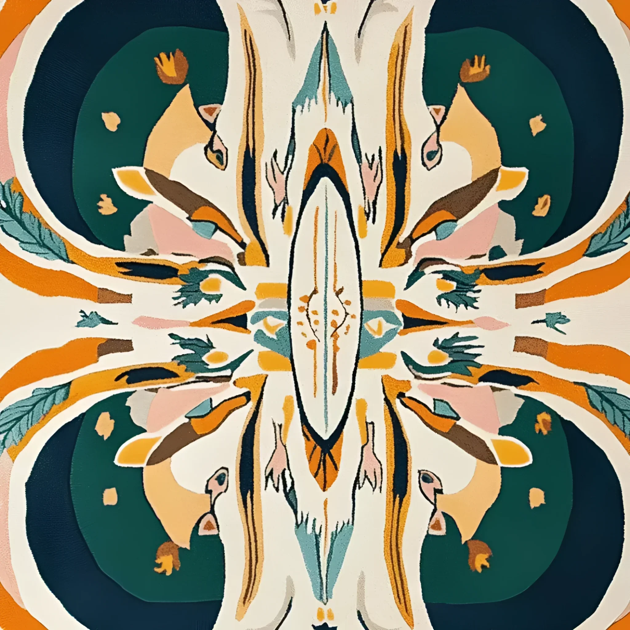 Symmetry Spirit Bloom Hand Tufted Rug - Image 12