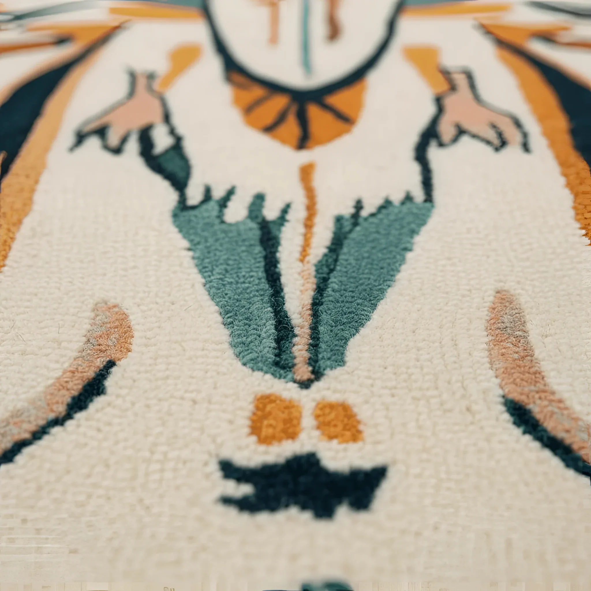 Symmetry Spirit Bloom Hand Tufted Rug - Image 9
