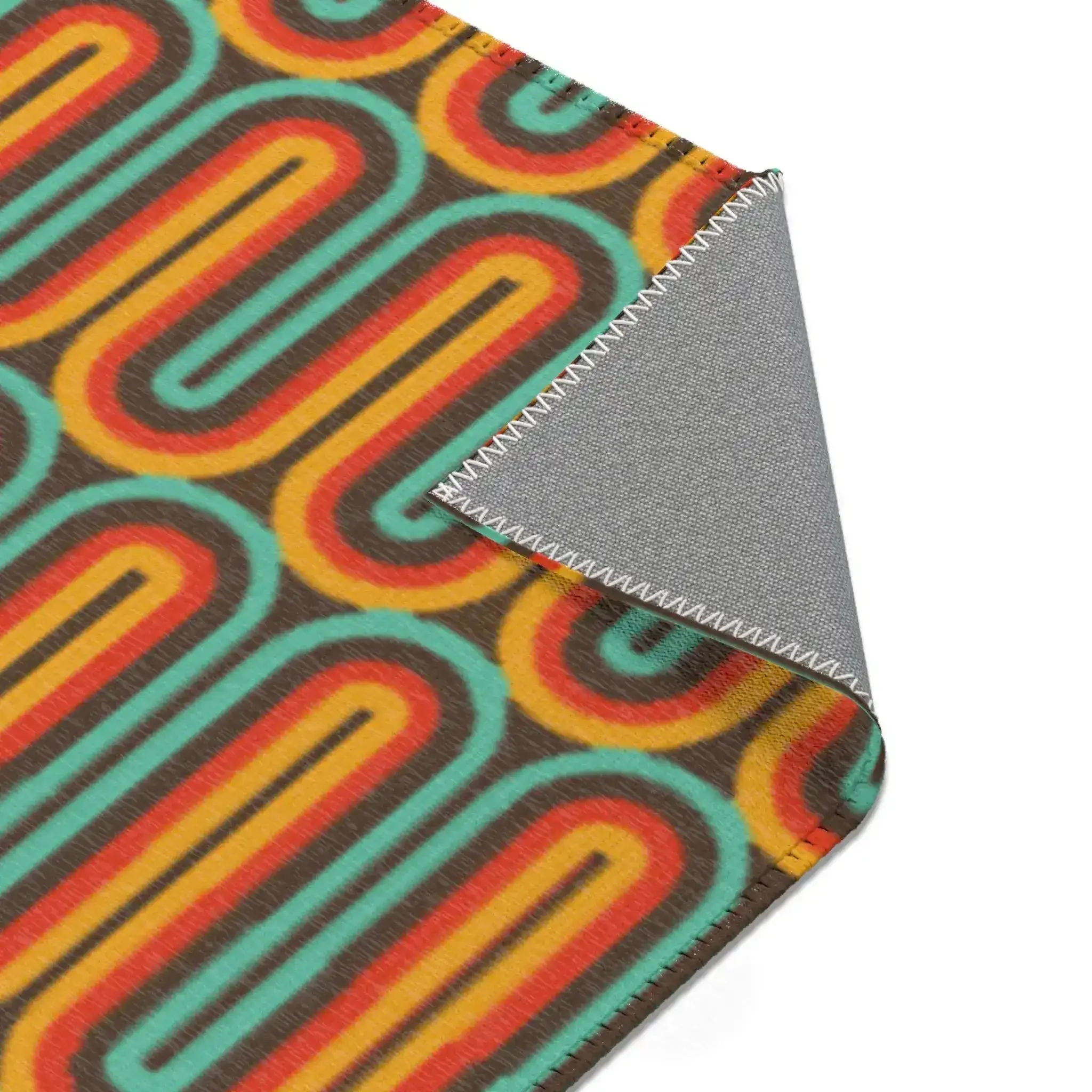 Teal Retro Radiance Accent Rug - Image 8
