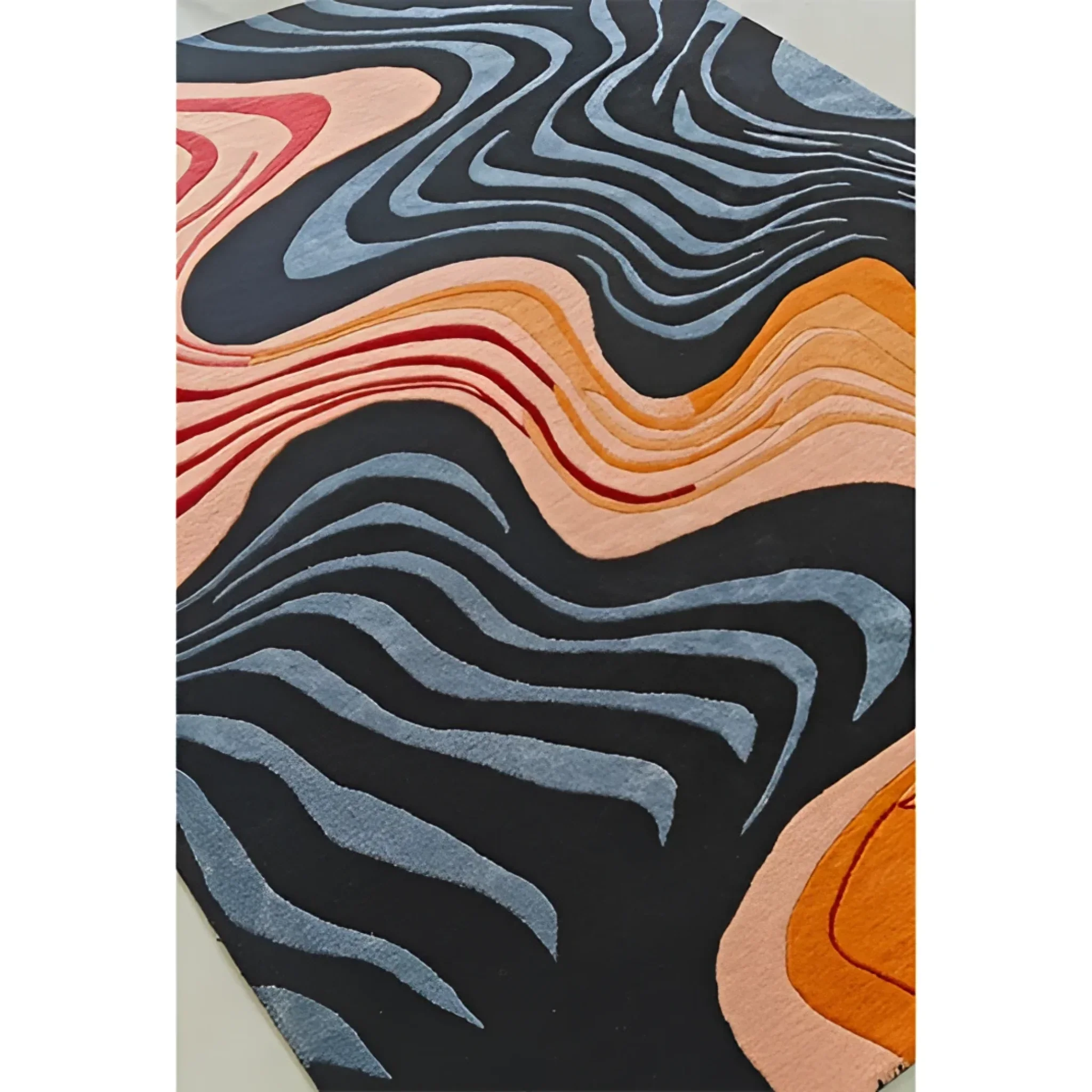 Terracotta Tide Hand Tufted Rug - Image 6