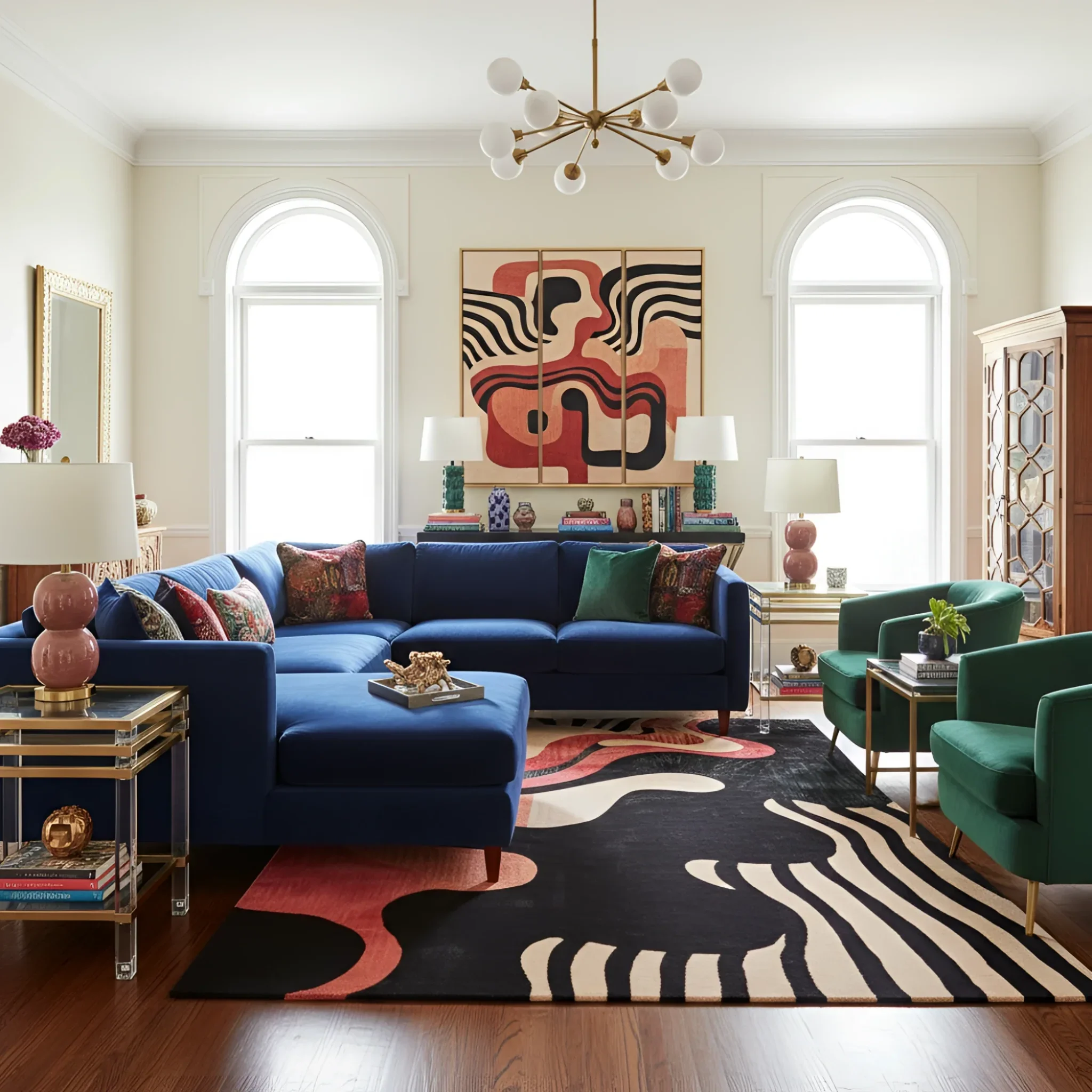 Terracotta Twist Hand Tufted Rug  - Image 2