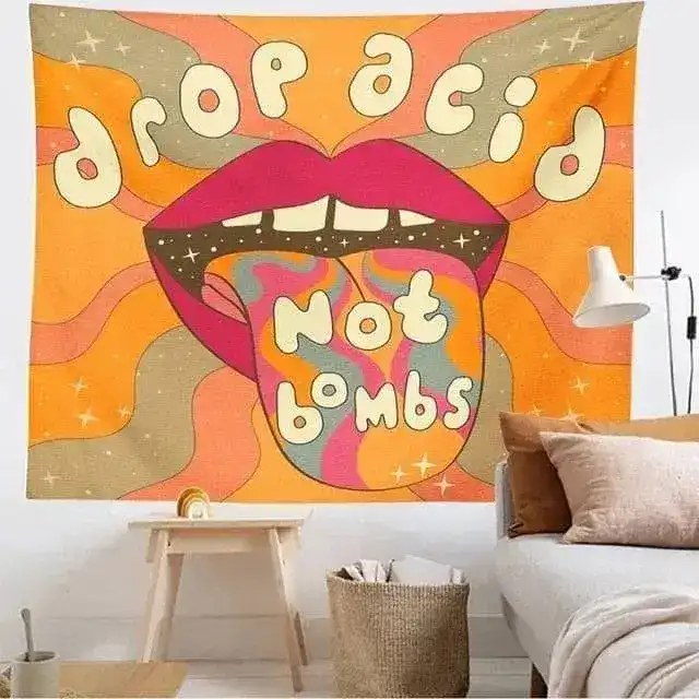 The 80s Aesthetic Colorful Tapestry - Image 2
