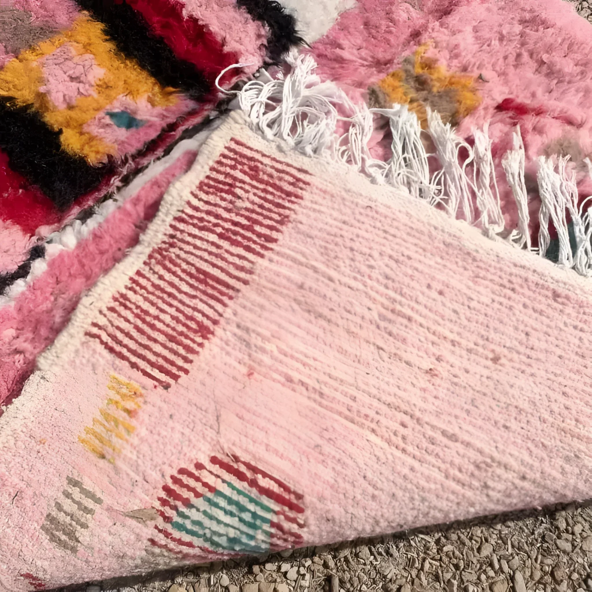 The Altas Pink Boujaad Wool Rug Runner - Image 5