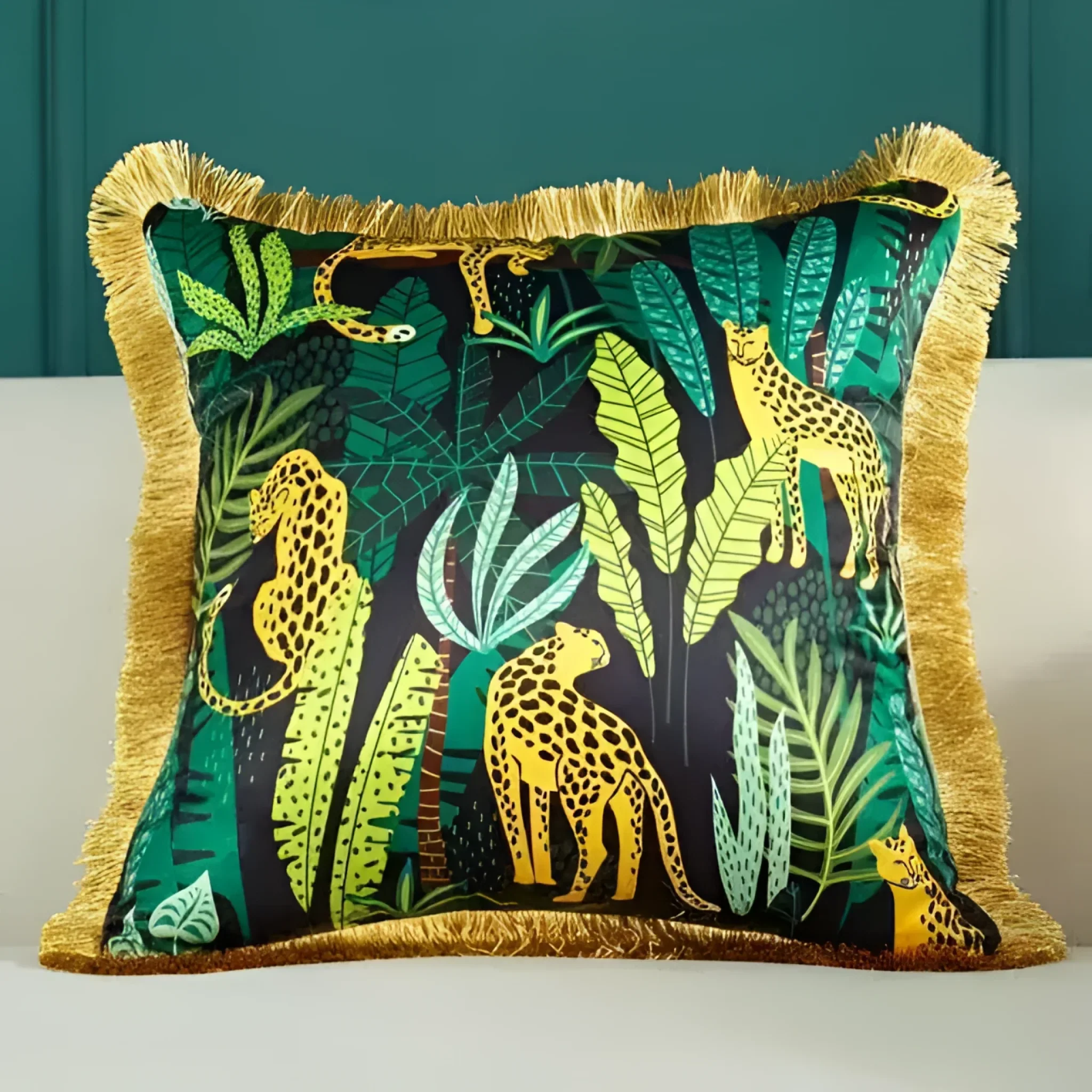 The Royal Animal Collection Printed Throw Cushion Pillow Cover - Image 6
