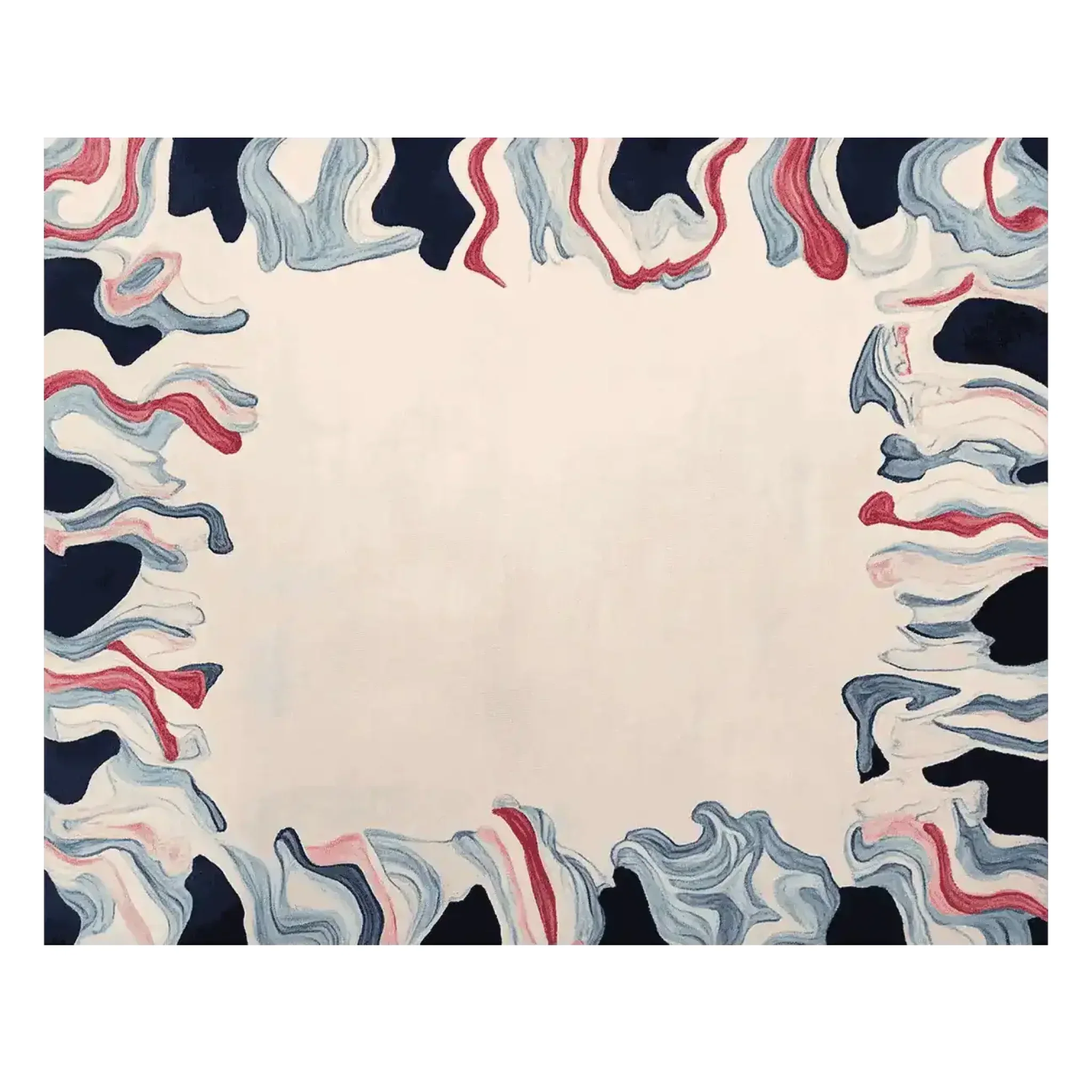 Tidal Flow Frame Hand Tufted Rug - Image 10