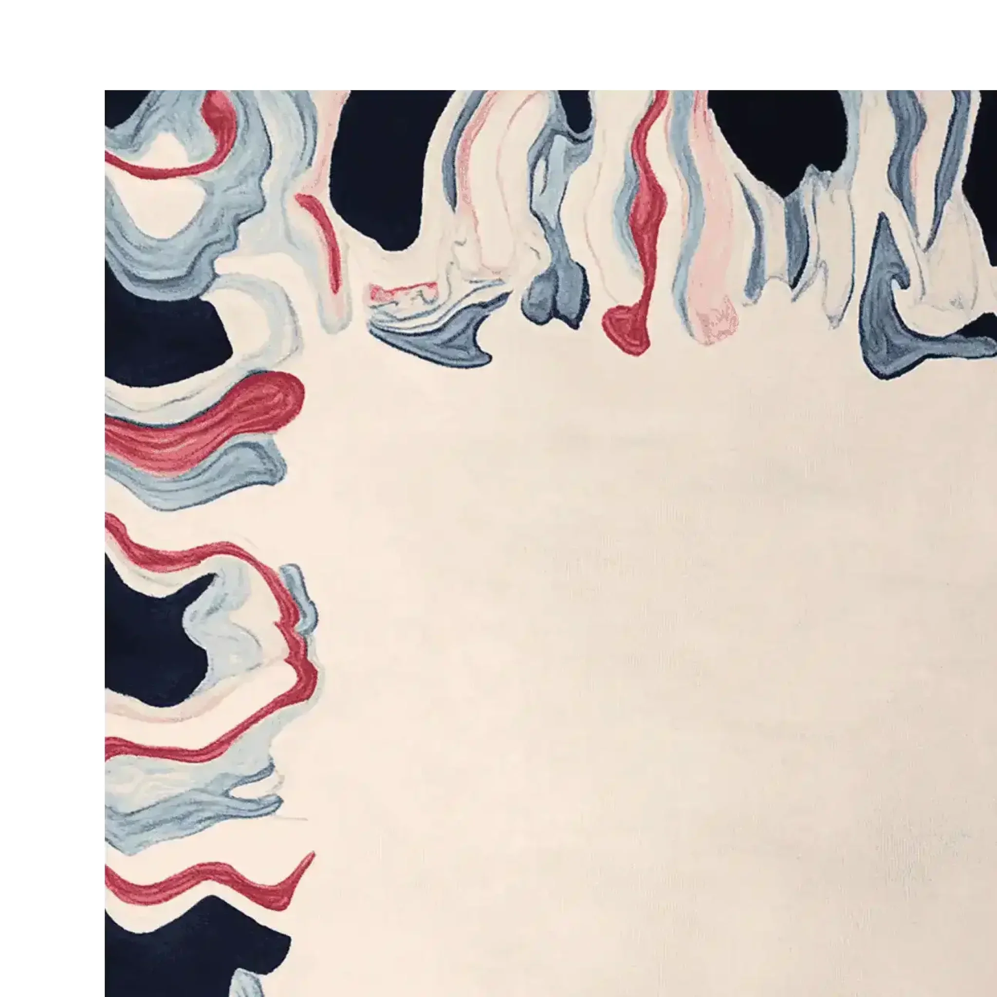 Tidal Flow Frame Hand Tufted Rug - Image 11
