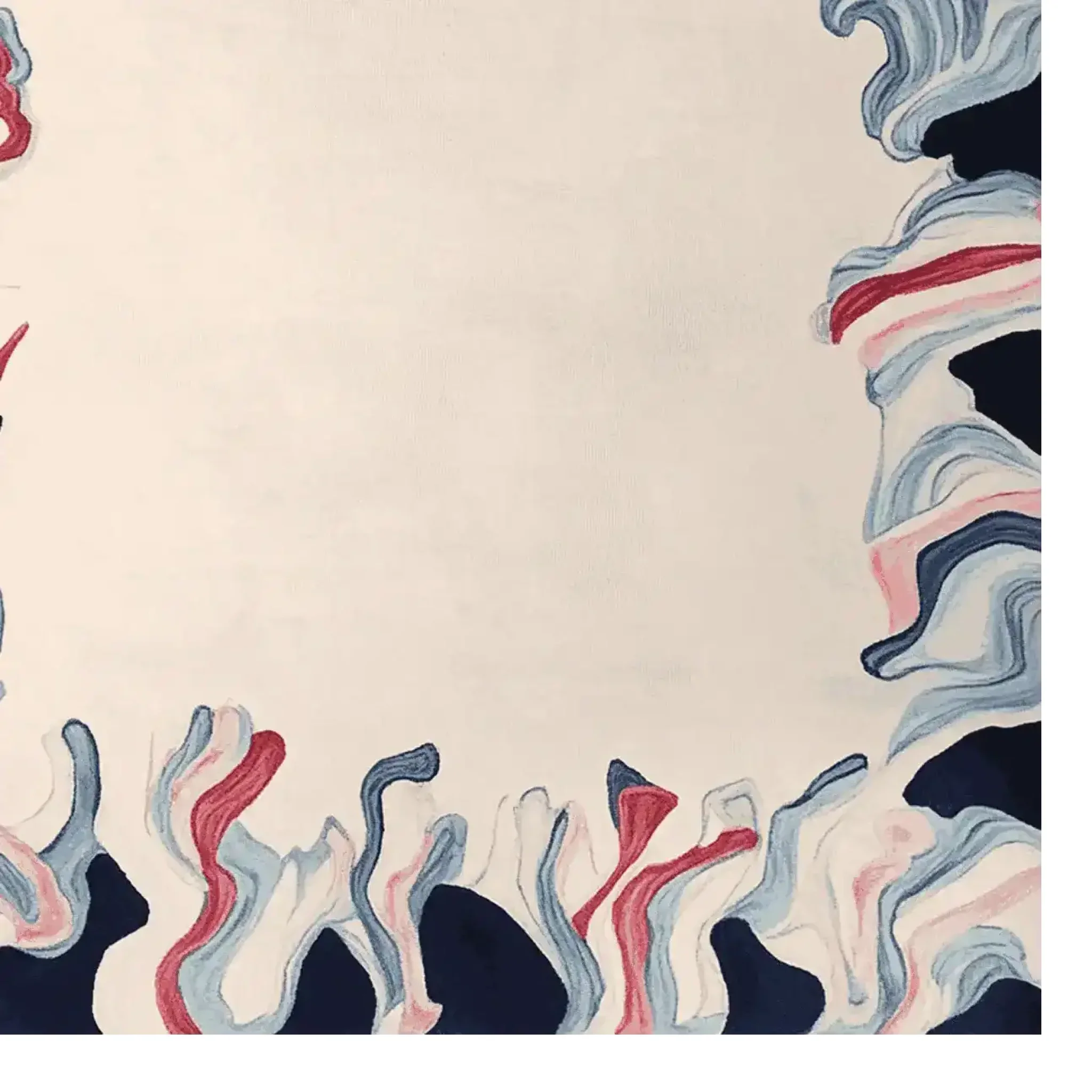 Tidal Flow Frame Hand Tufted Rug - Image 12