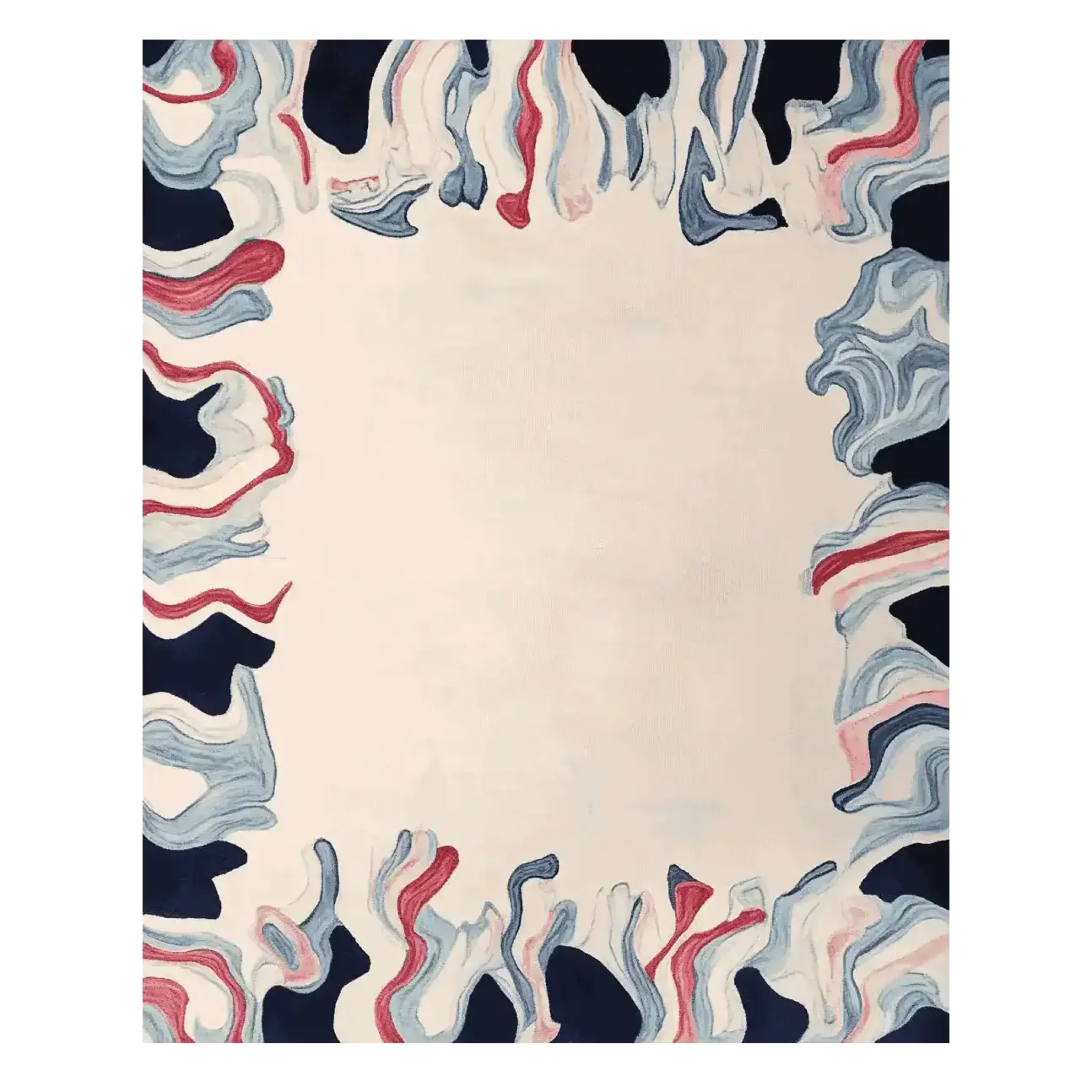Tidal Flow Frame Hand Tufted Rug - Image 9
