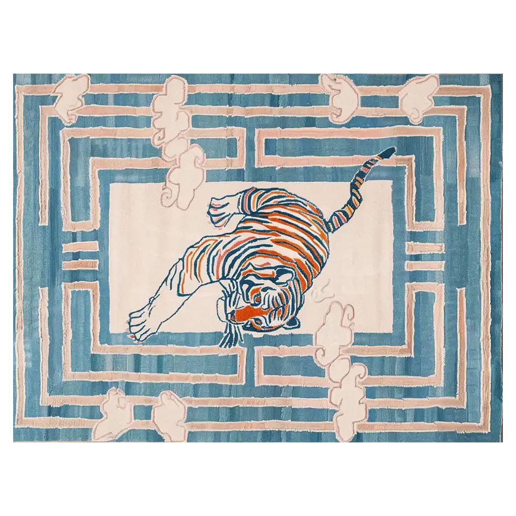Tiger Blossom Canopy Hand Tufted Wool Rug - Image 3