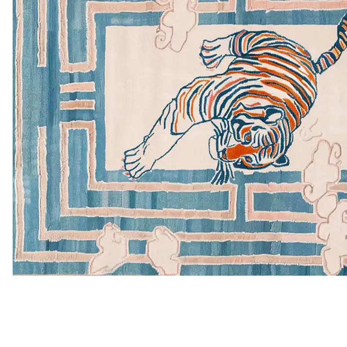 Tiger Blossom Canopy Hand Tufted Wool Rug - Image 4