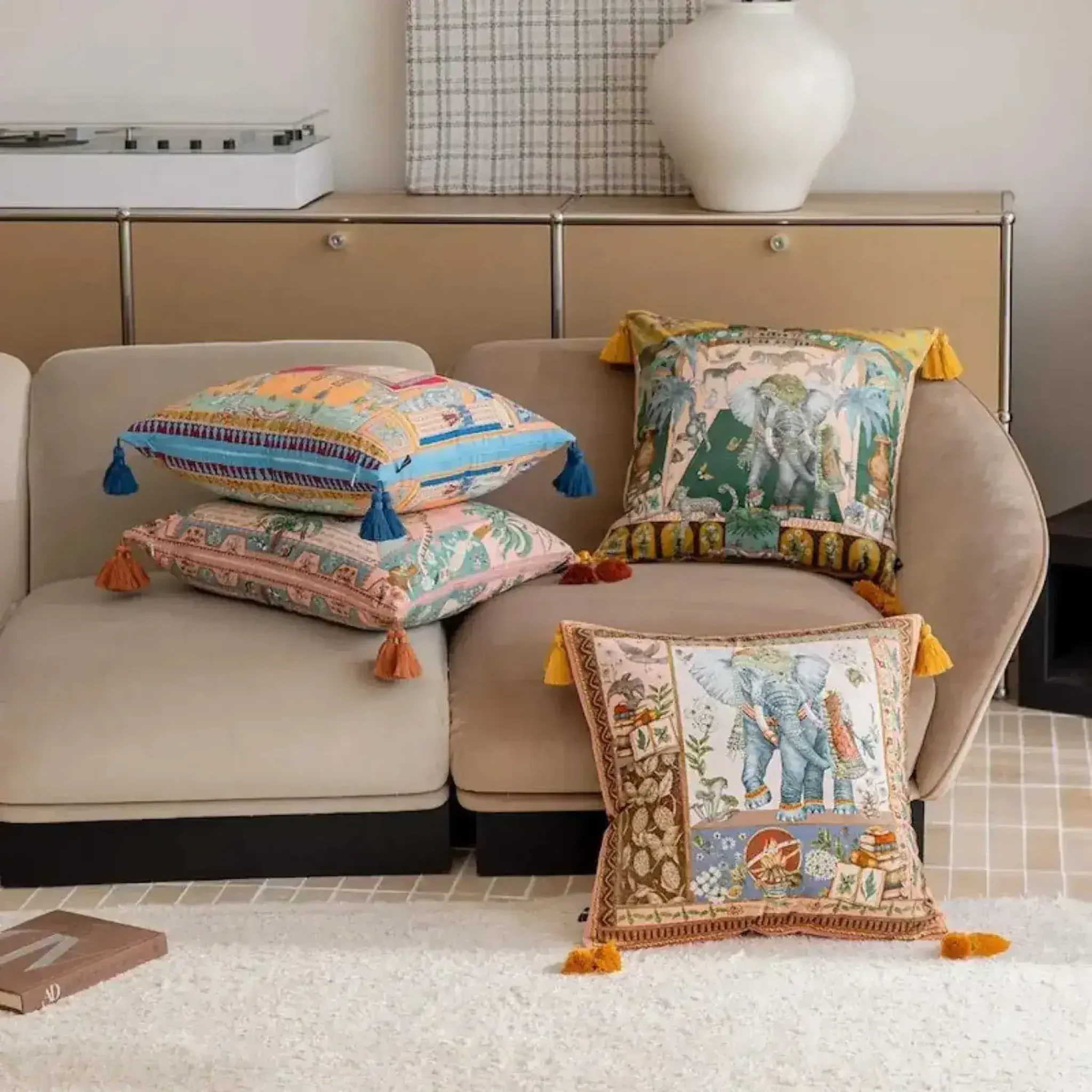 The Asian Wild Velvet Throw Pillow Cover - Image 2