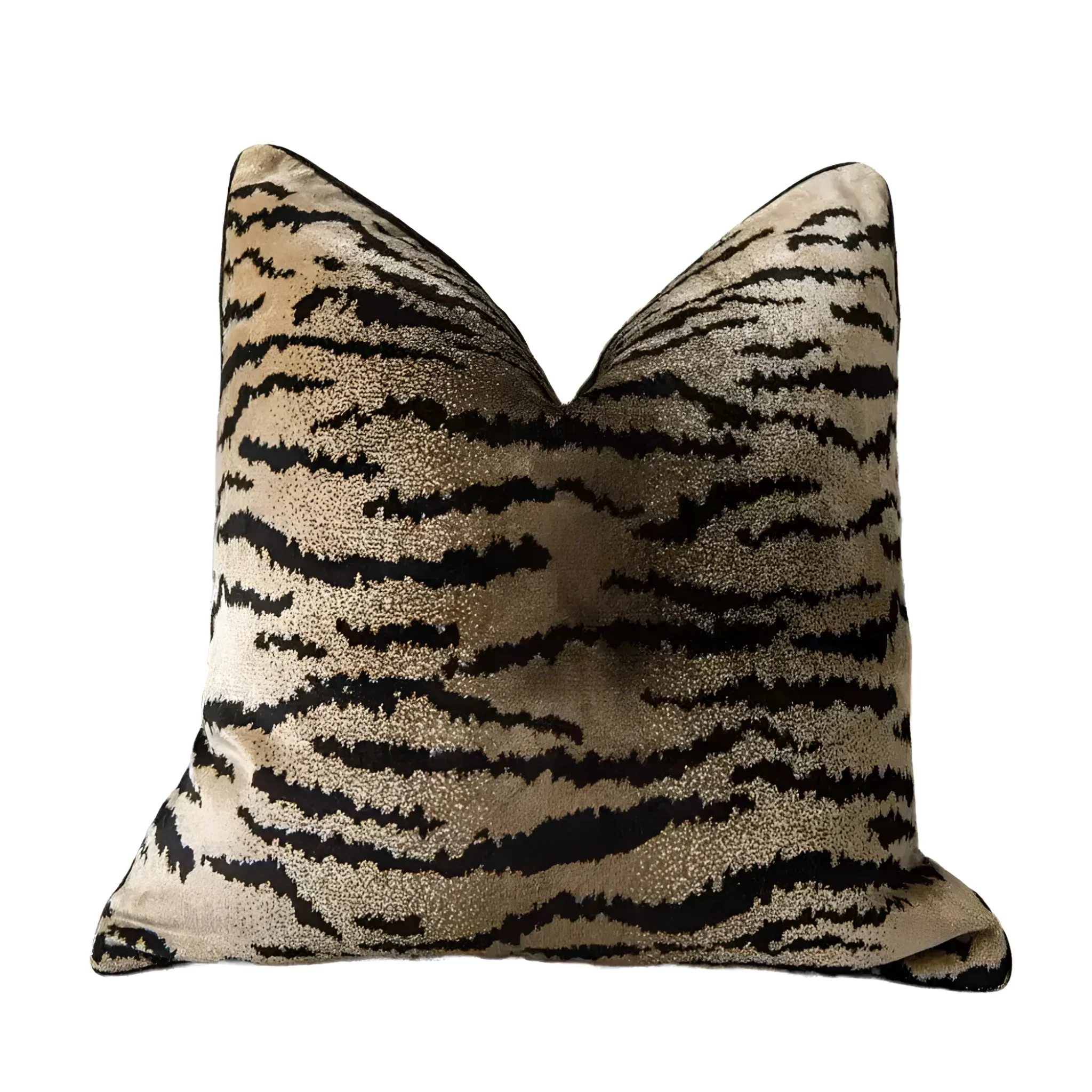 Tiger Pattern Velvet Decorative Throw Pillow Cover - Image 7