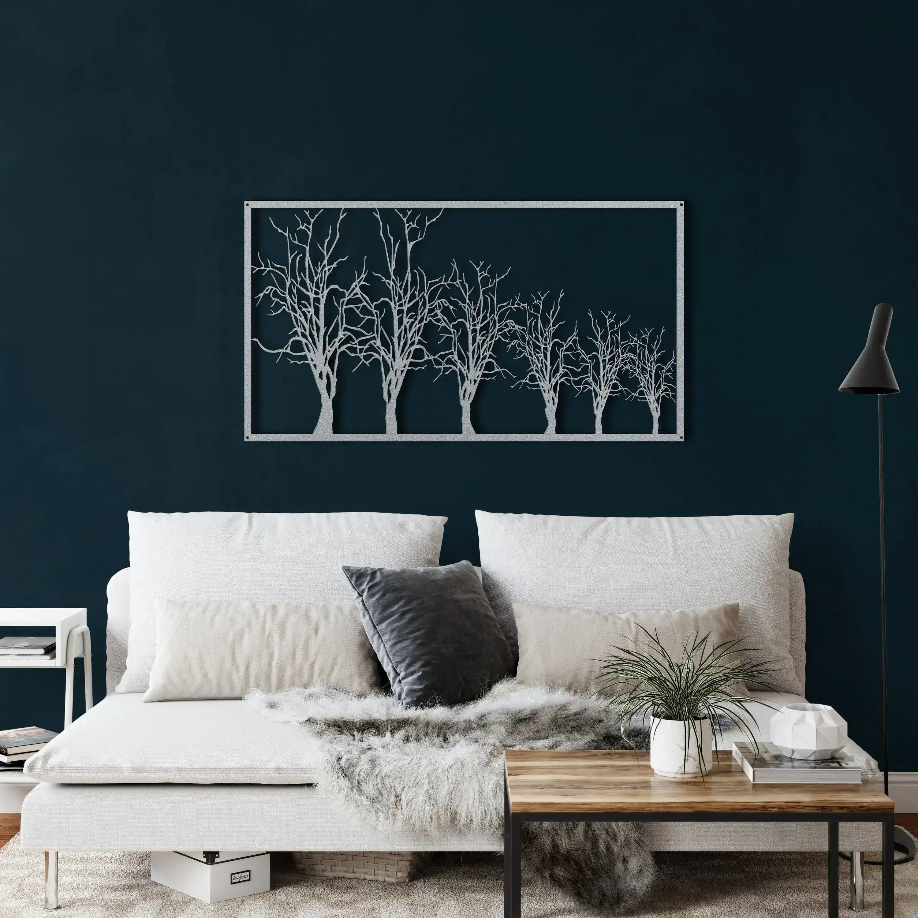 Tree in Row Metal Wall Decor - Image 9