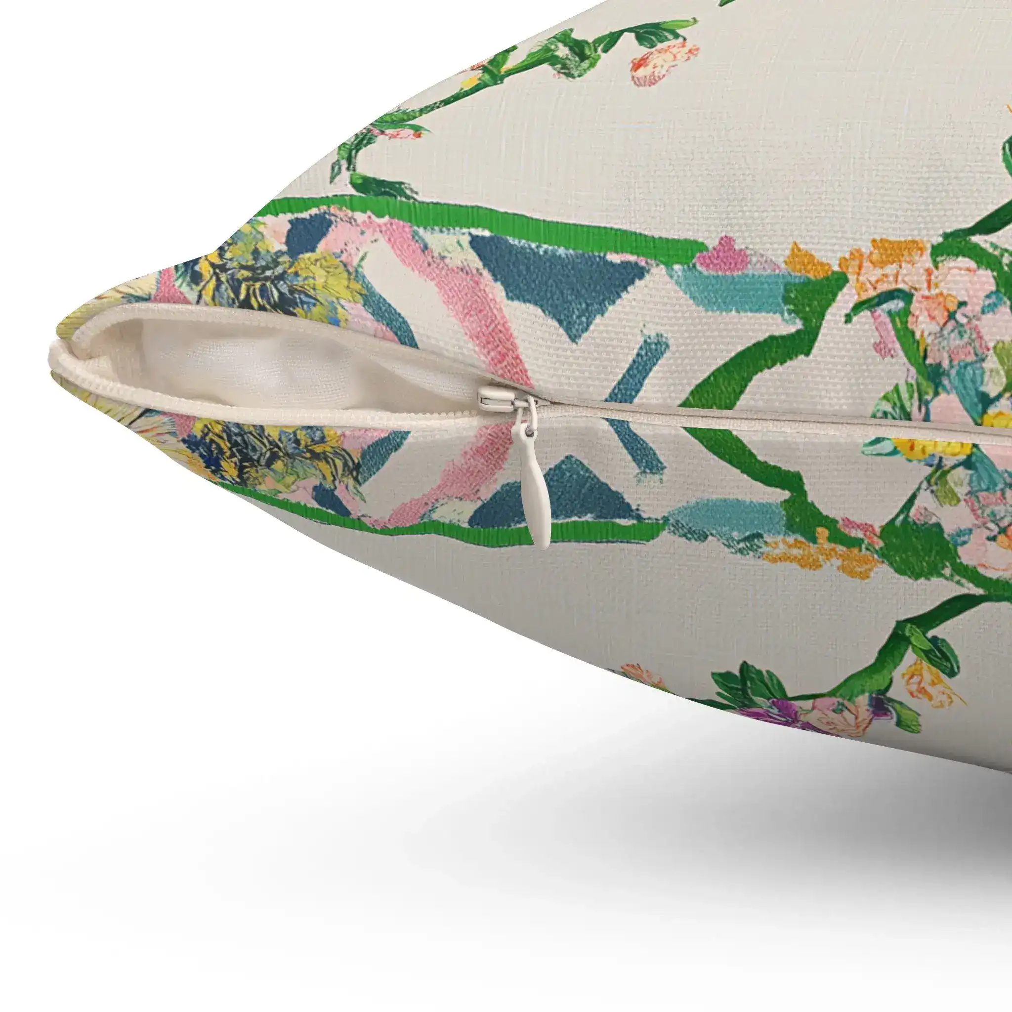 Tropical Bloom Aviary Throw Pillow - Image 3