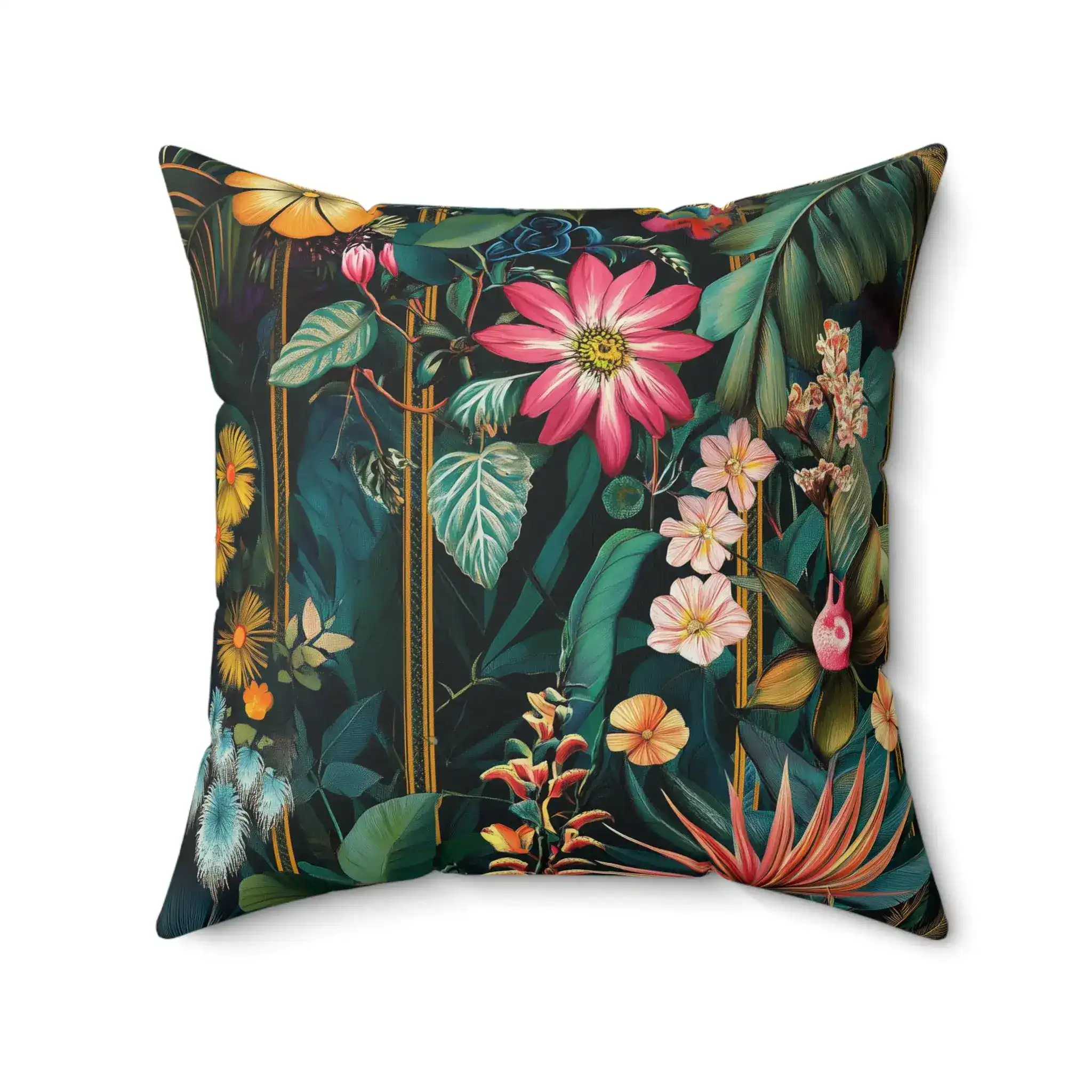 Tropical Flower Garden Throw Pillow - Image 5