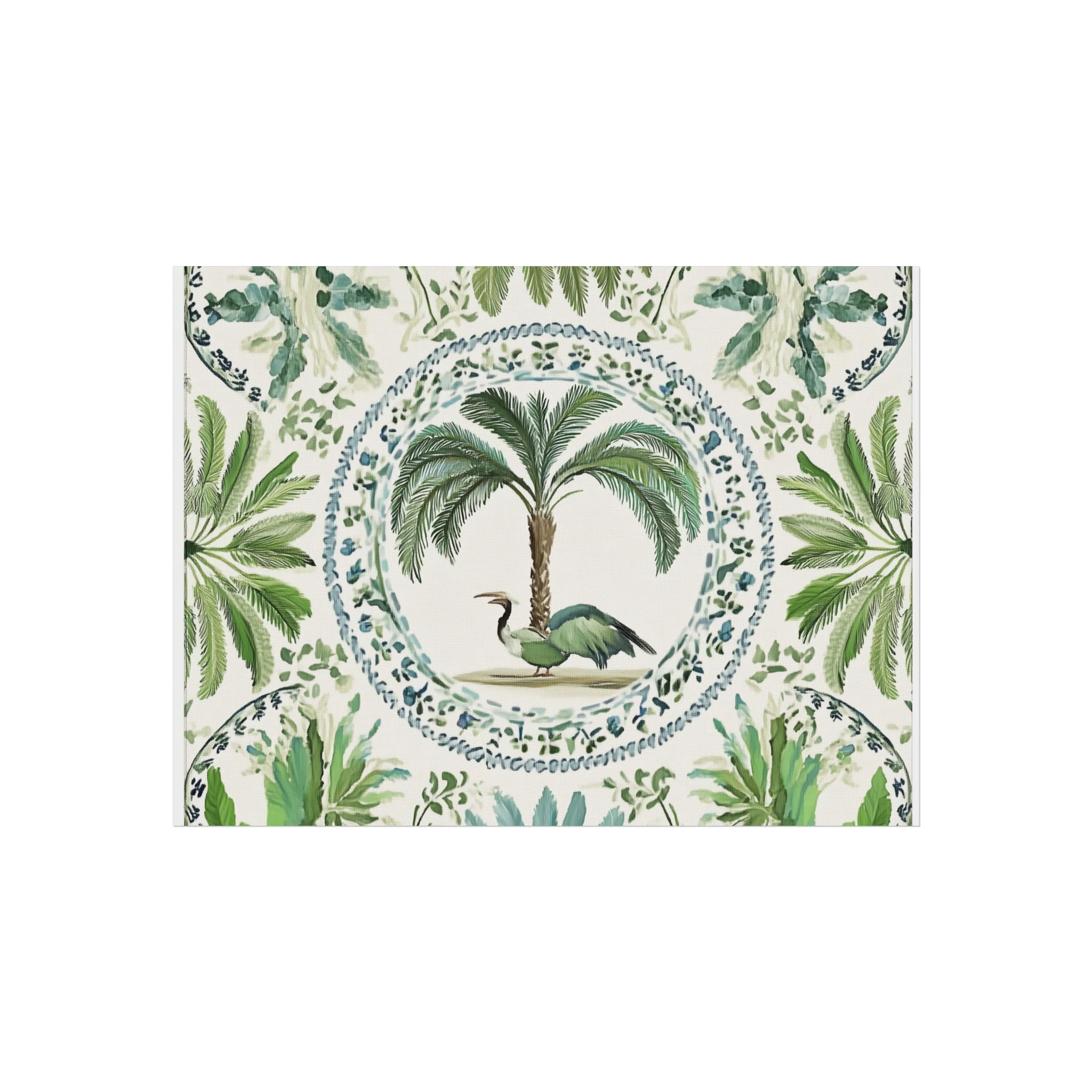 Tropical Heron & Palm Fine Art Poster - Image 4