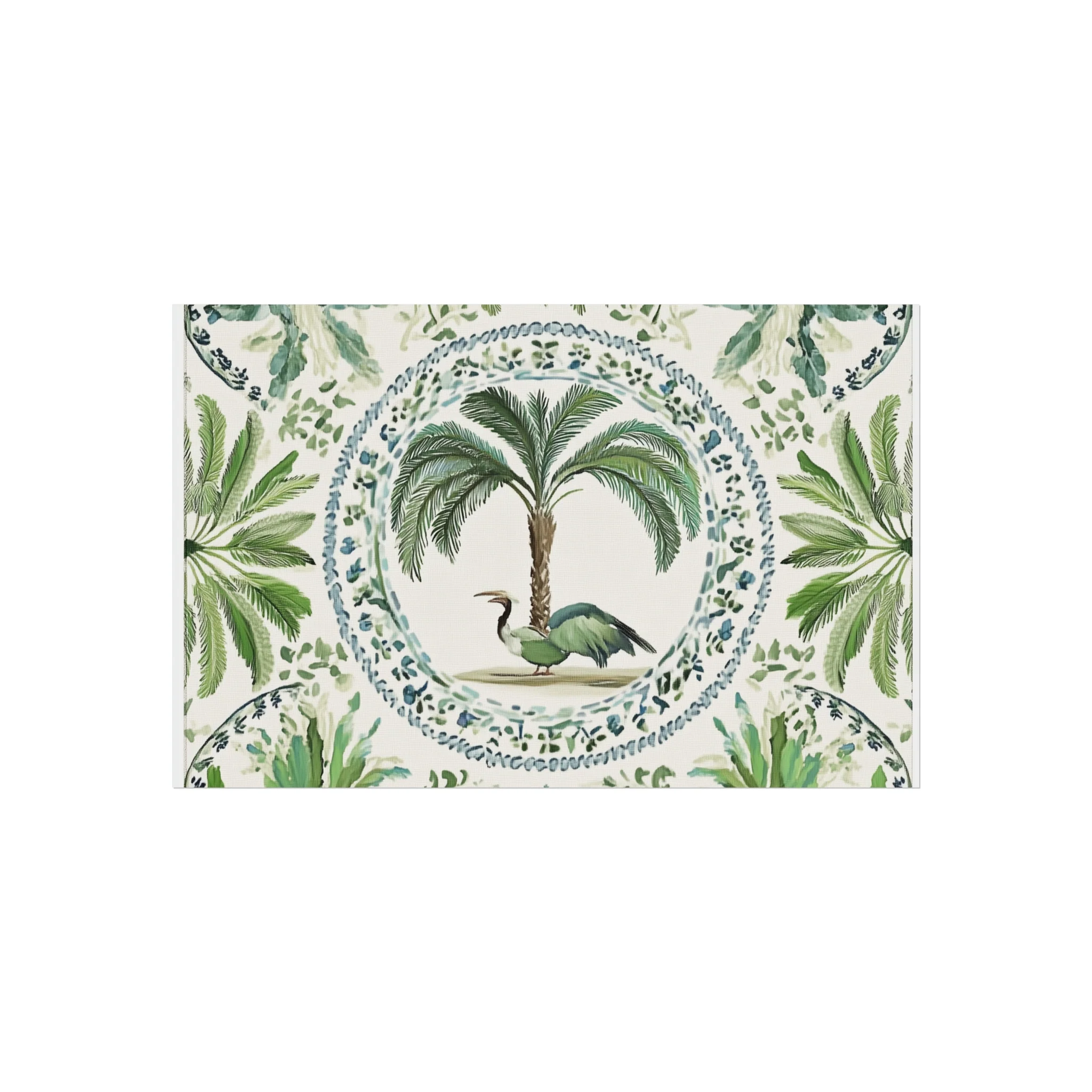 Tropical Heron & Palm Fine Art Poster - Image 9