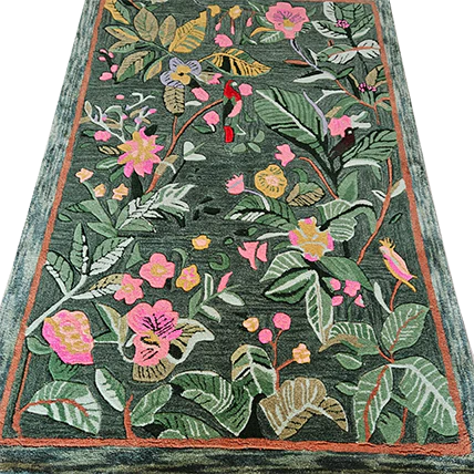Tropical Treasure Hand Tufted Wool Rug 4 x 6 ft - Image 10