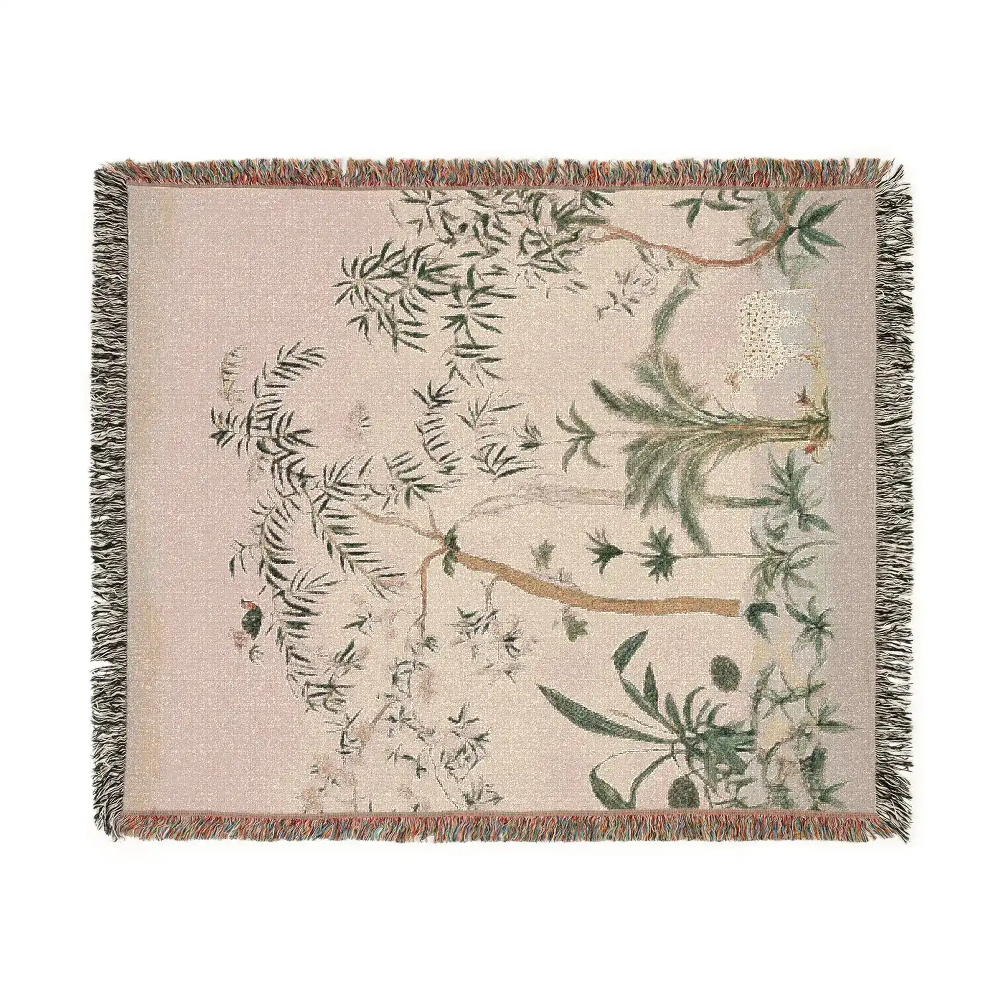 Tropical Whisper – Jungle Scene Woven Blanket - Image 3