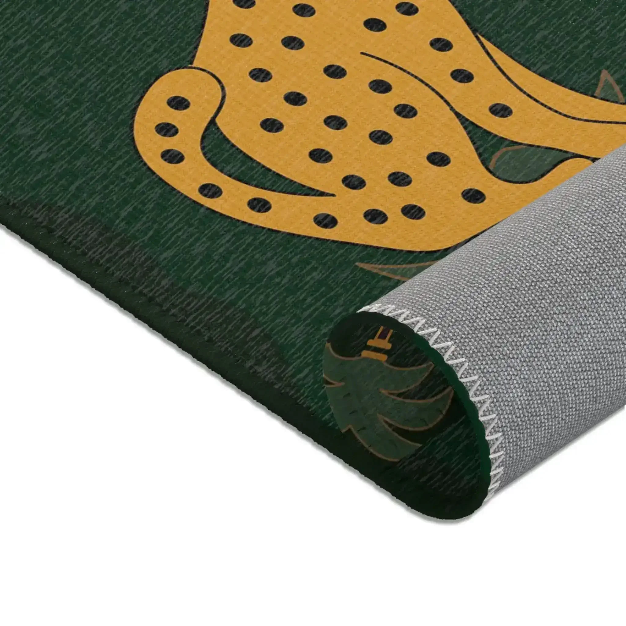 Twin Cheetahs in Jungle Green Accent Rug - Image 7