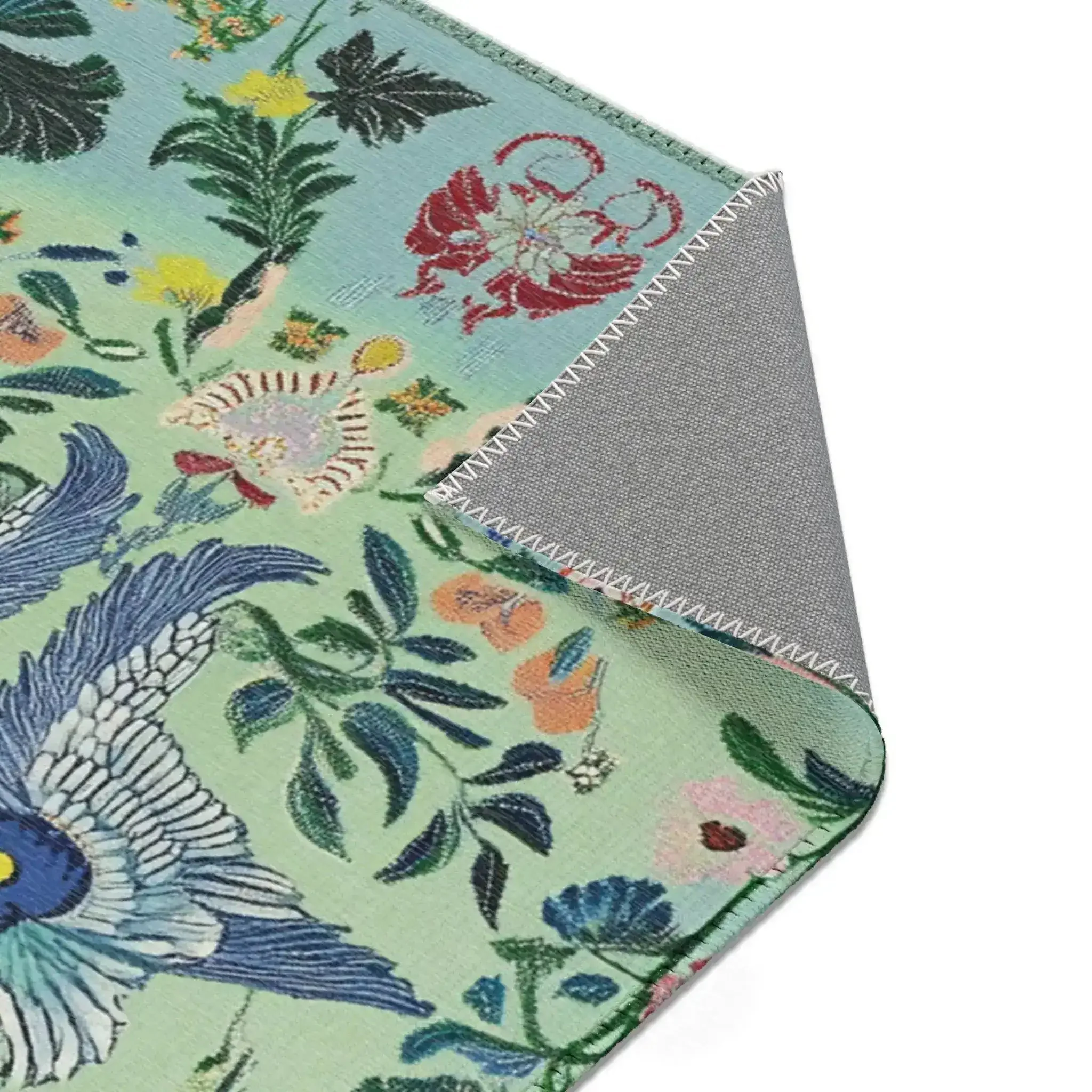 Twin Songbirds – Folk Garden Accent Rug - Image 6