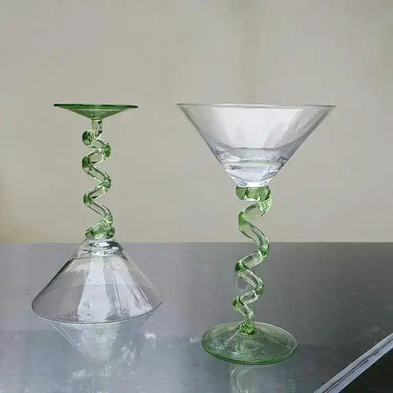 Twisted Martini Goblet Glass - Image 3