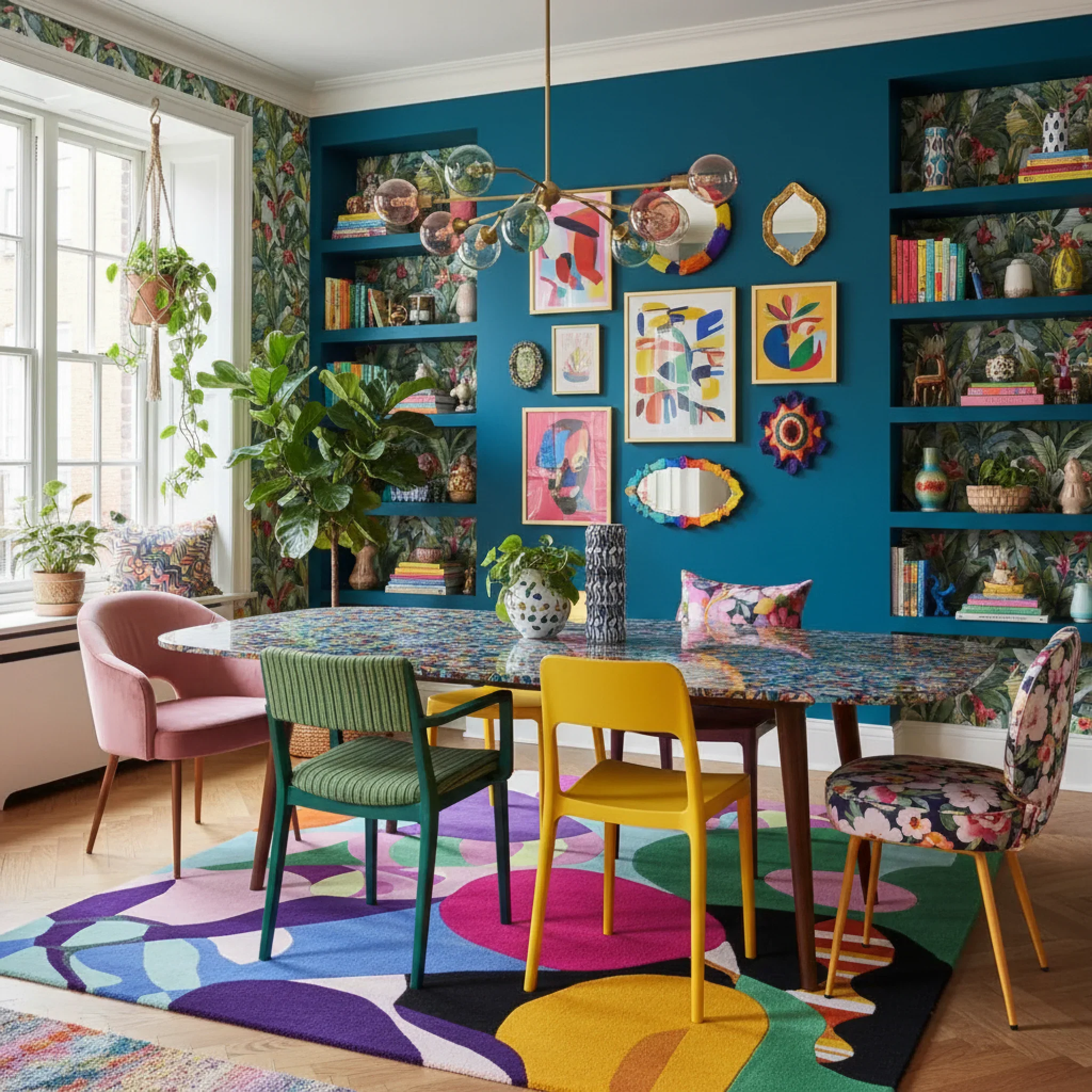 Unruly Spectrum Code Hand Tufted Rug - Image 3