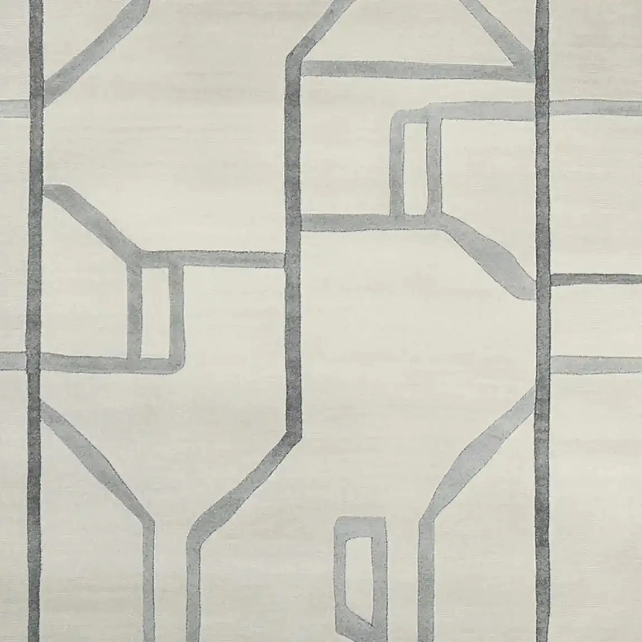 Urban Trace Lines Hand Tufted Rug - Image 5