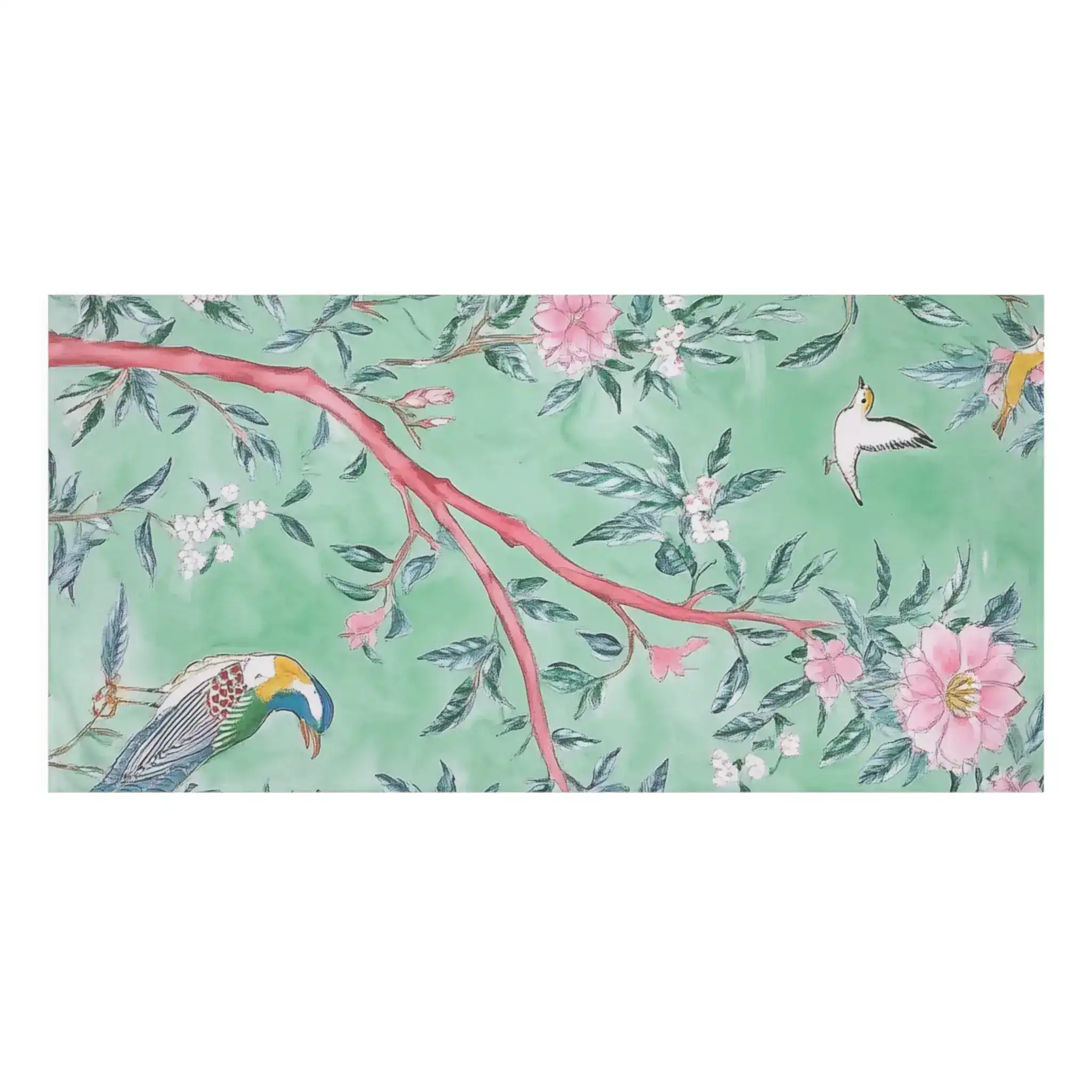 Verdant Birds & Blossoms Bath Towel - Image 2