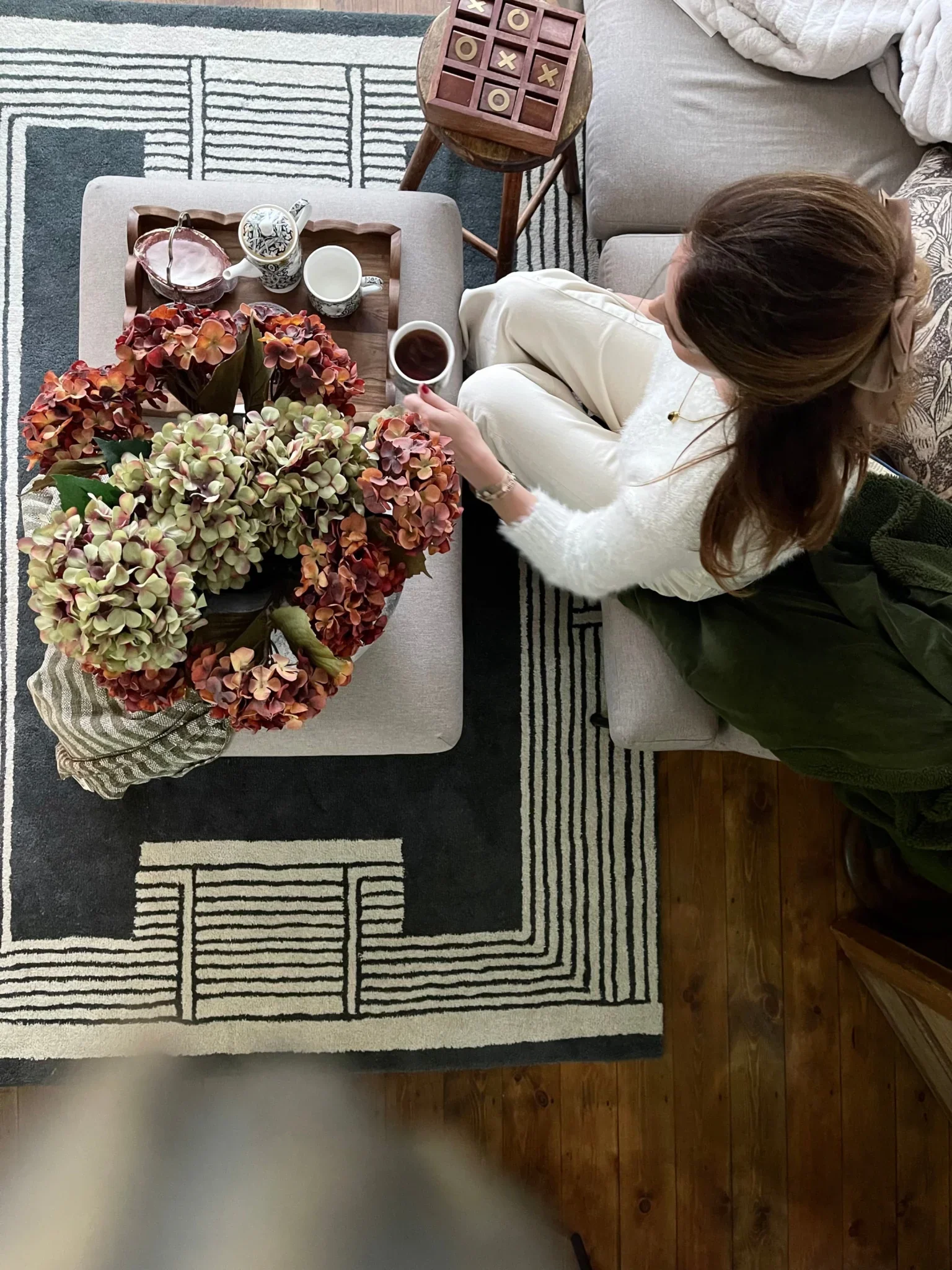 Verdant Sanctuary Hand Tufted Wool Rug - Image 7