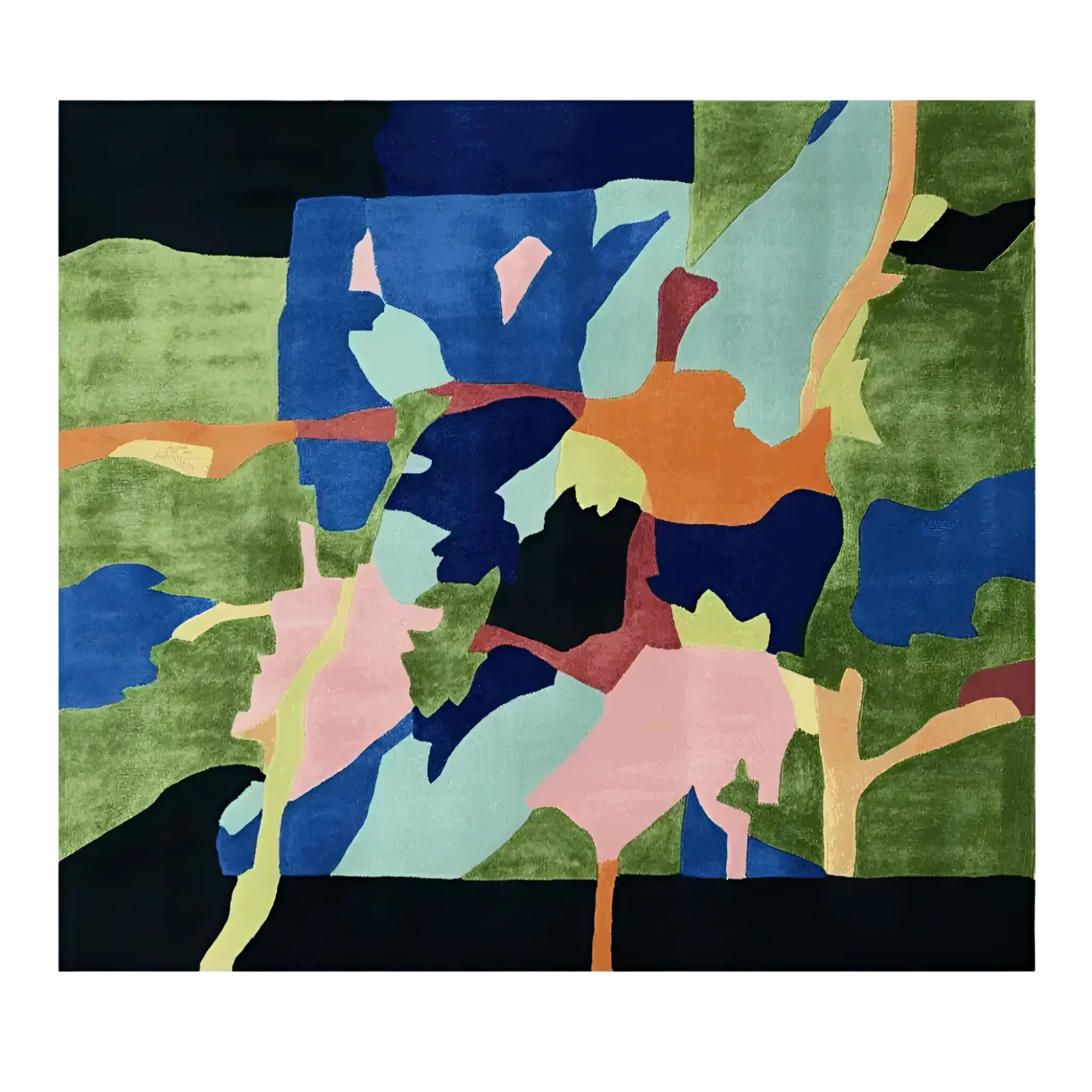 Verdant Terrain Collage Hand Tufted Rug - Image 5