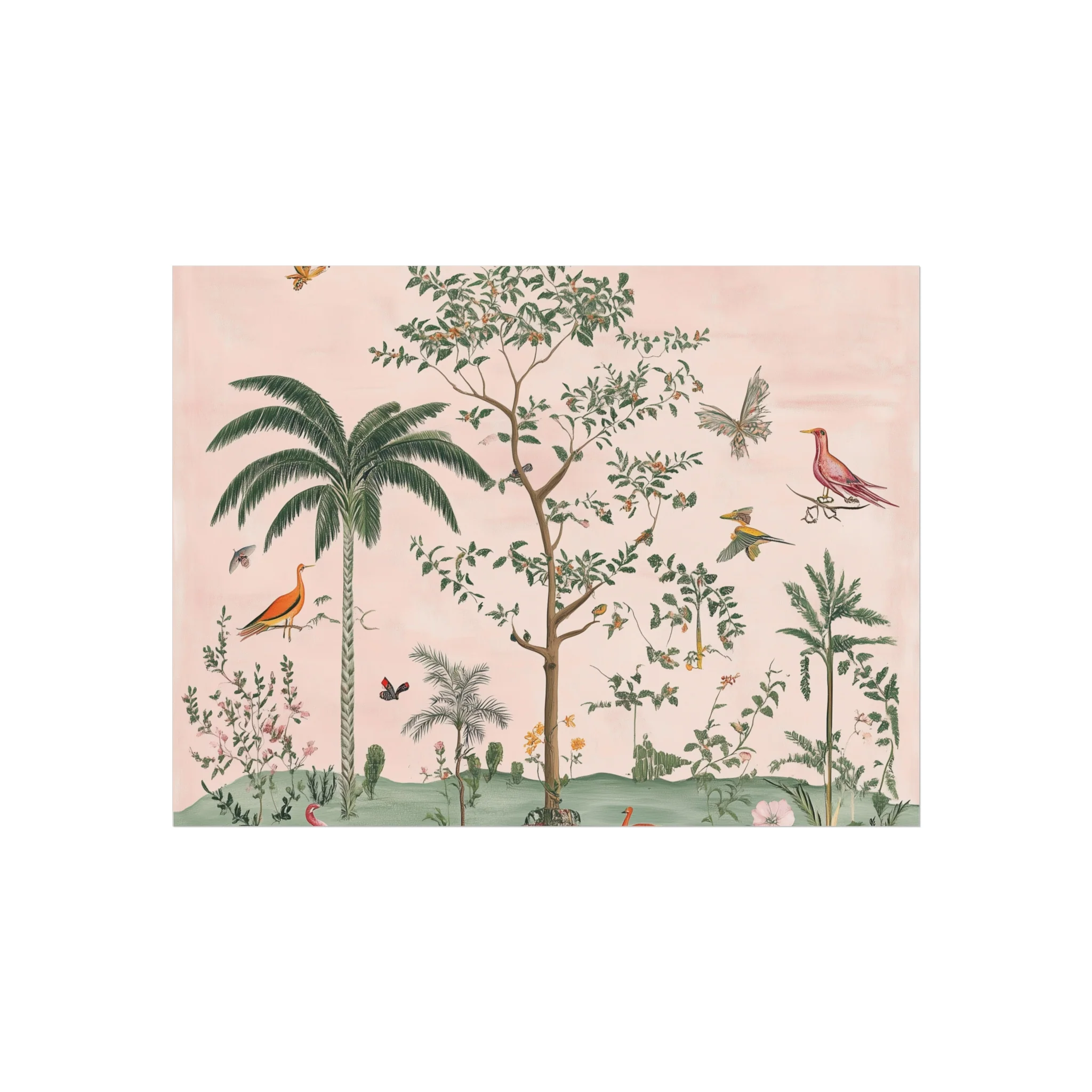 Verdant Tropical Birds Fine Art Poster - Image 5