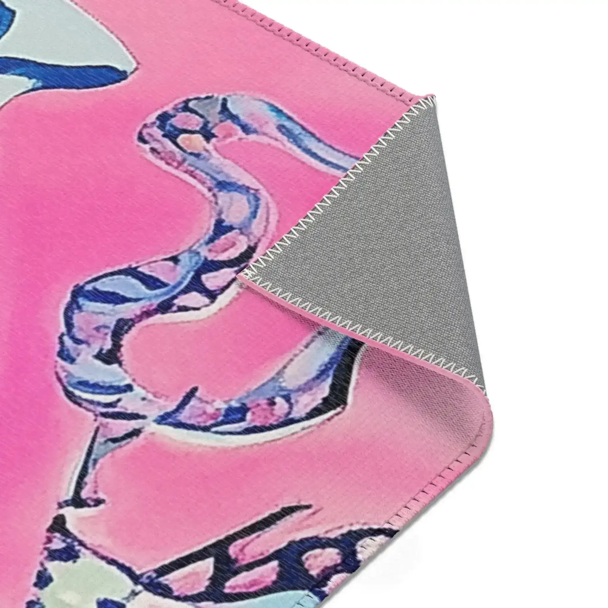 Vibrant Floral Bouquet in Blue Vase Accent Rug - Image 8