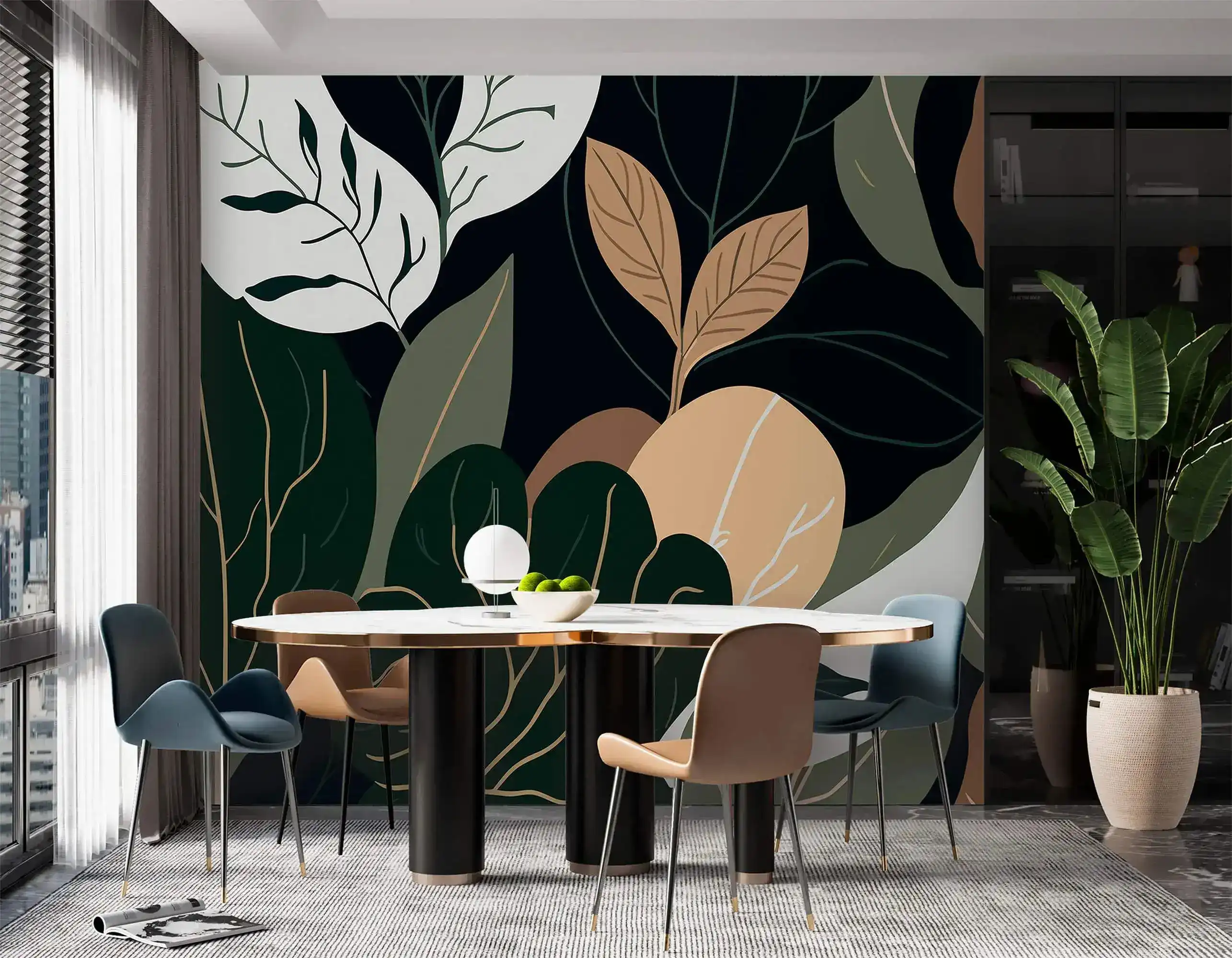 Vibrant Oversized Botanical Bliss Wallpaper - Image 4