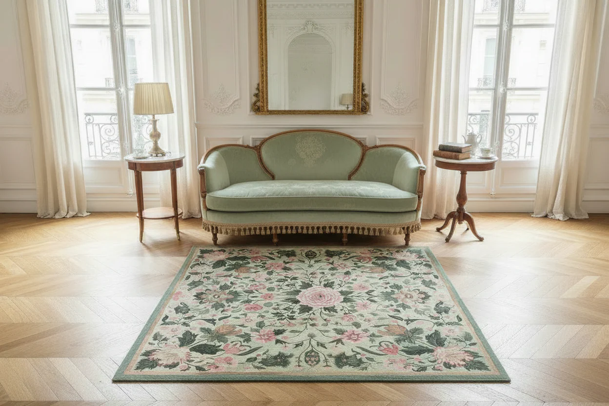 Vinework Blossom Field Hand Tufted Rug - Image 3