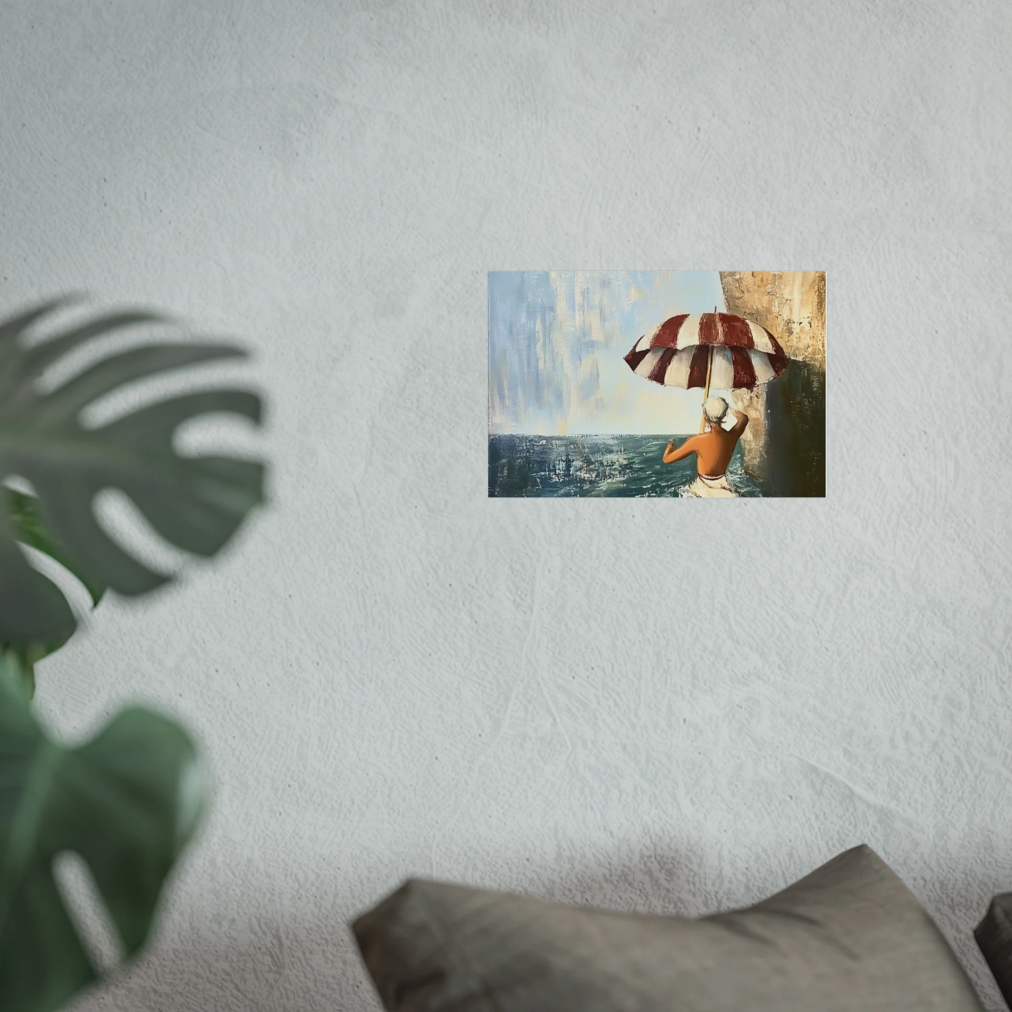 Vintage Beach Umbrella Fine Art Poster - Image 29