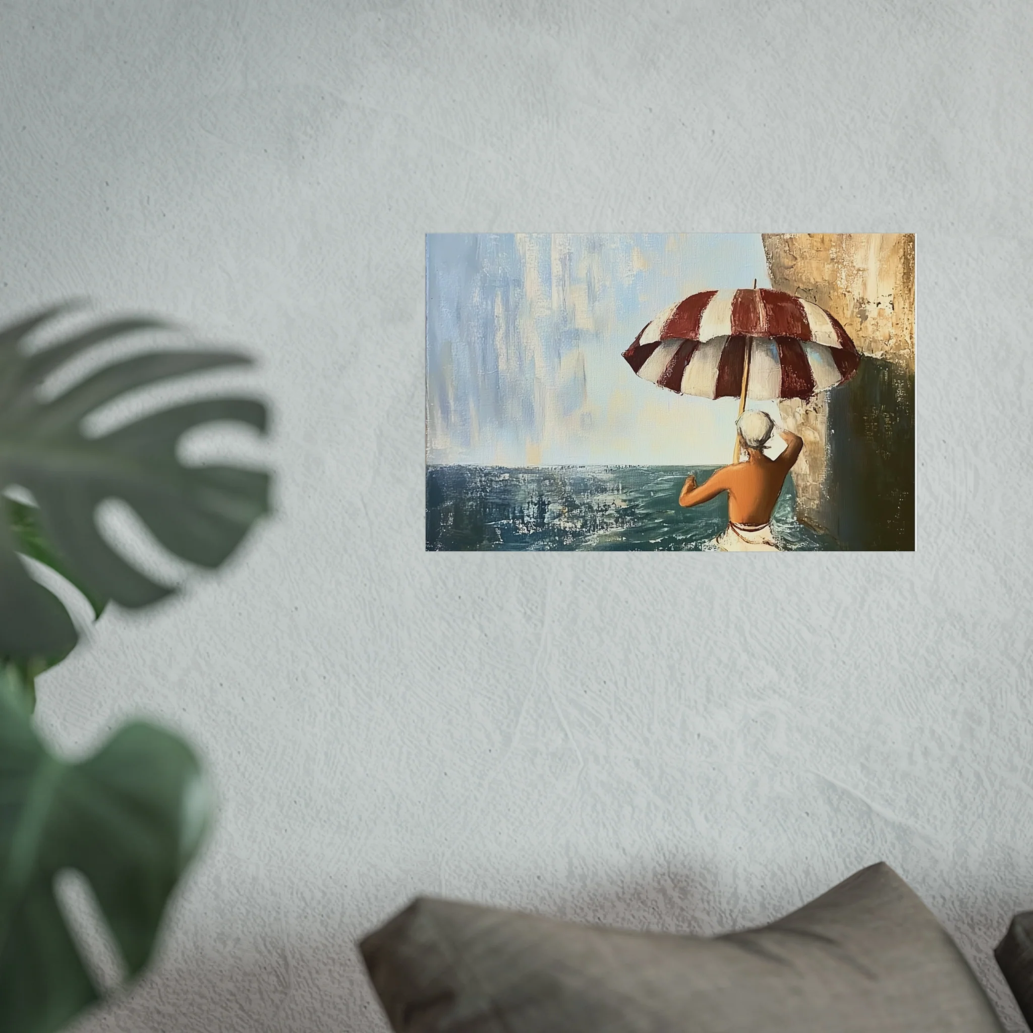 Vintage Beach Umbrella Fine Art Poster - Image 33