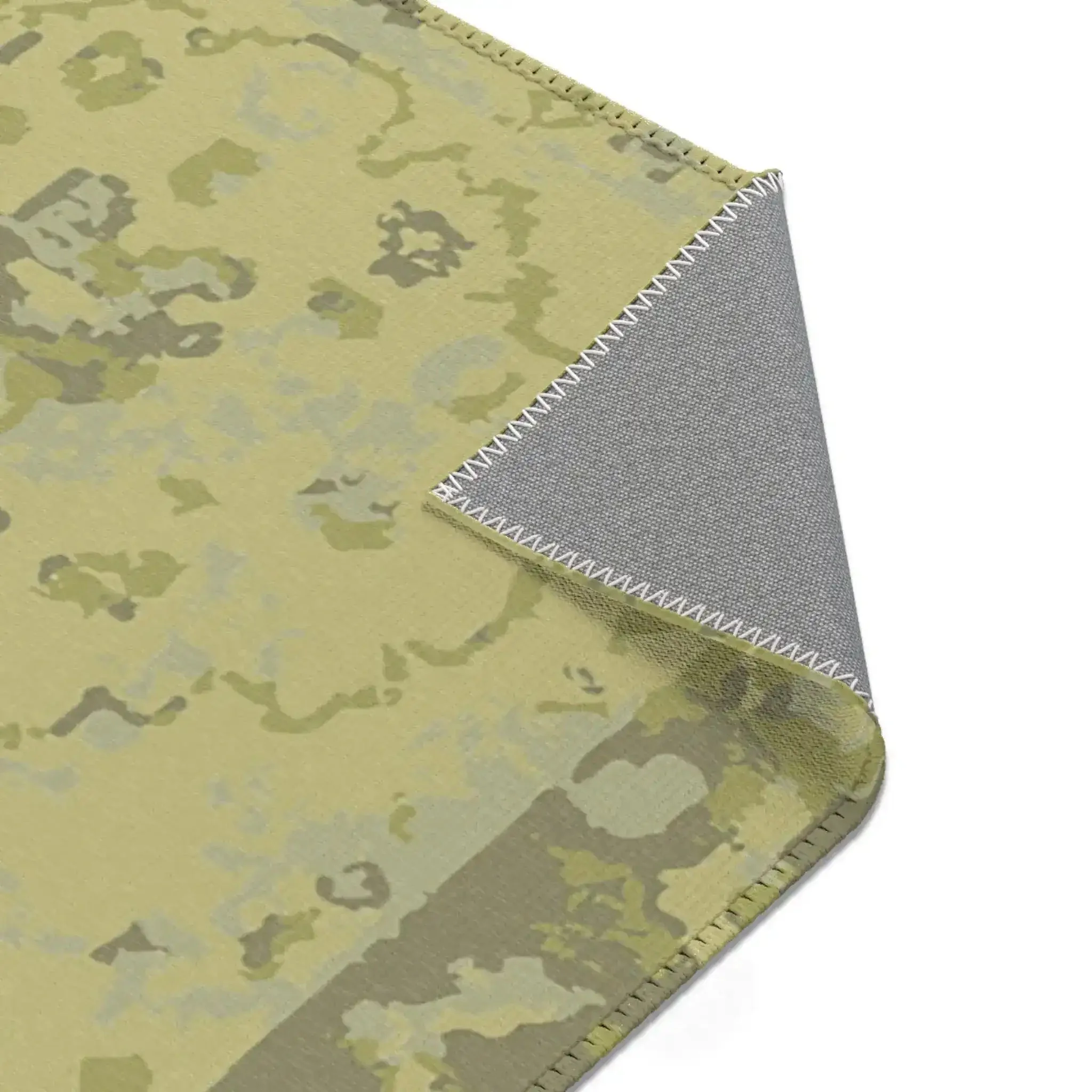 Vintage Floral Olive and Sage Green Accent Rug - Image 5