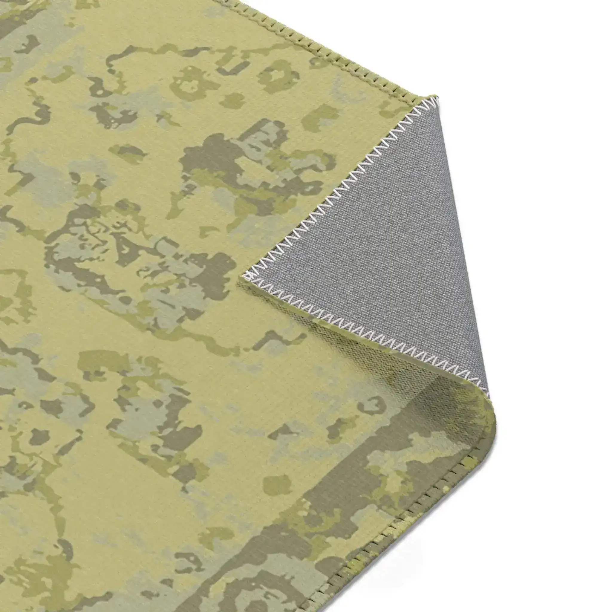 Vintage Floral Olive and Sage Green Accent Rug - Image 6