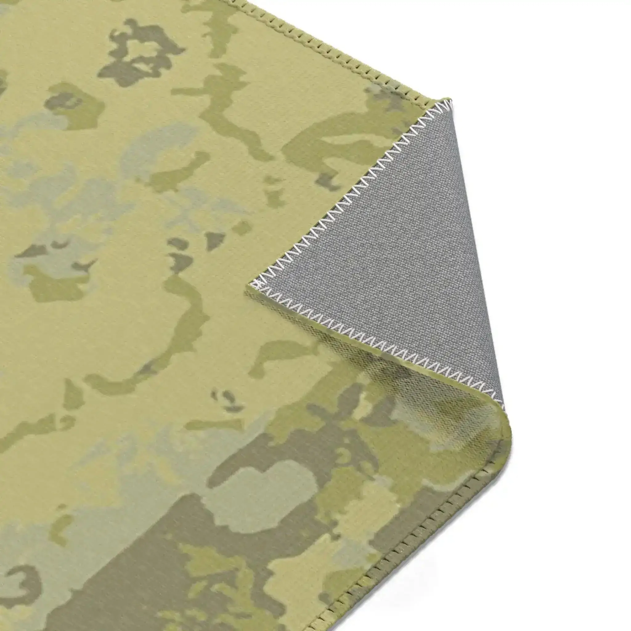 Vintage Floral Olive and Sage Green Accent Rug - Image 8