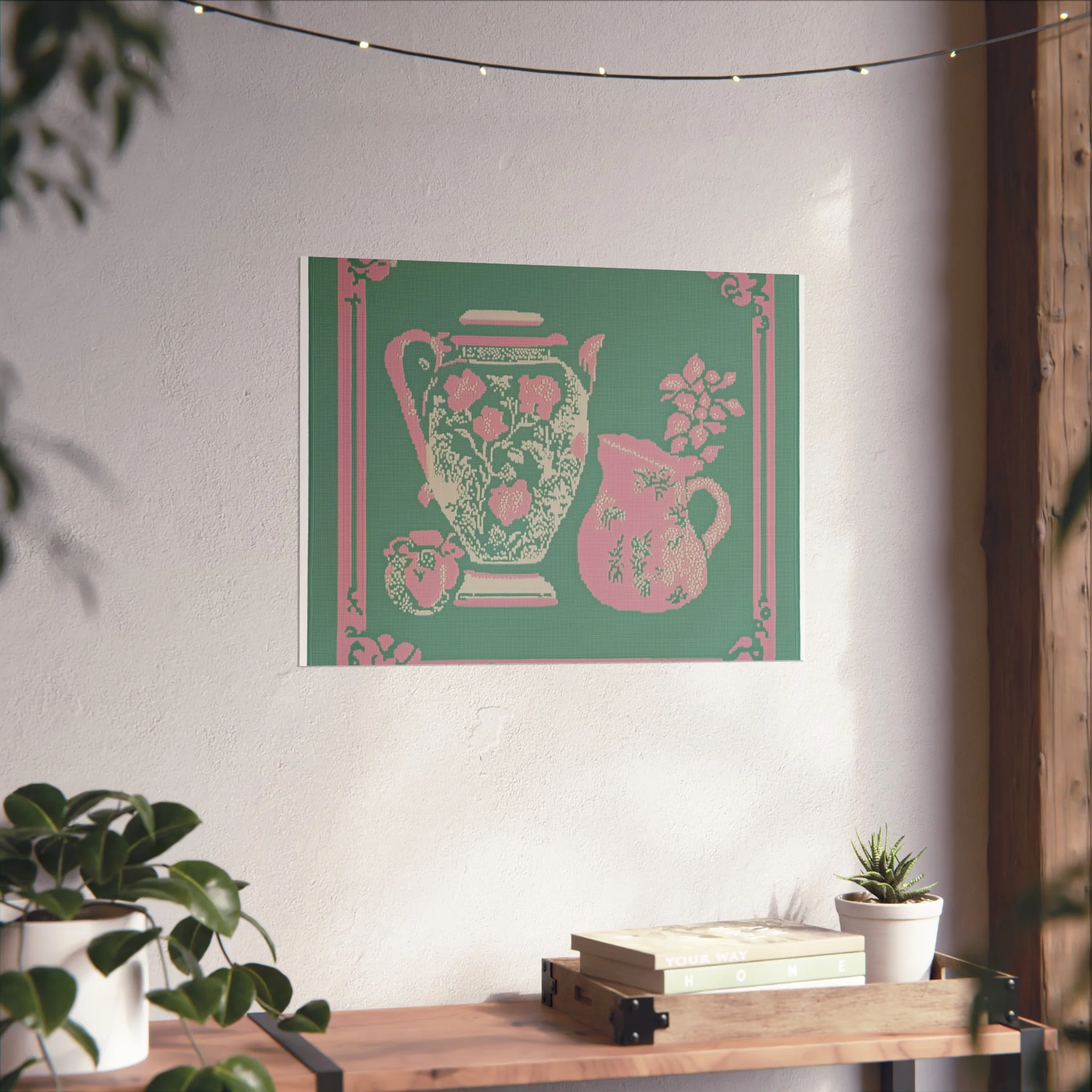 Vintage Floral Pitchers Fine Art Poster - Image 26