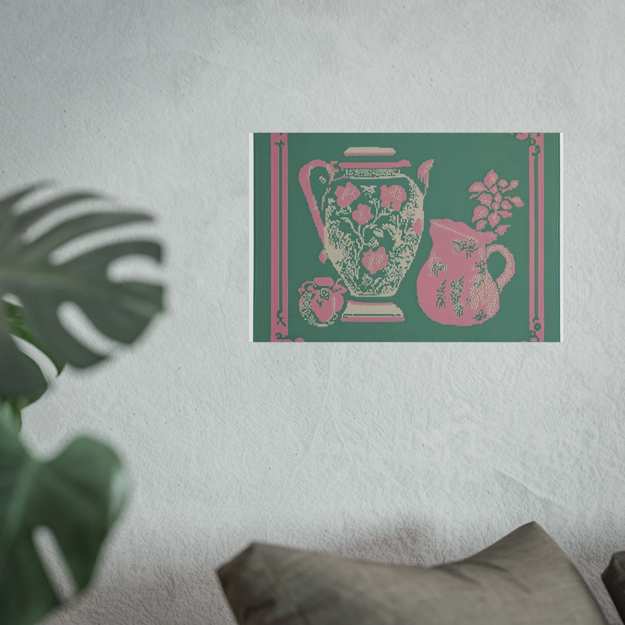 Vintage Floral Pitchers Fine Art Poster - Image 35