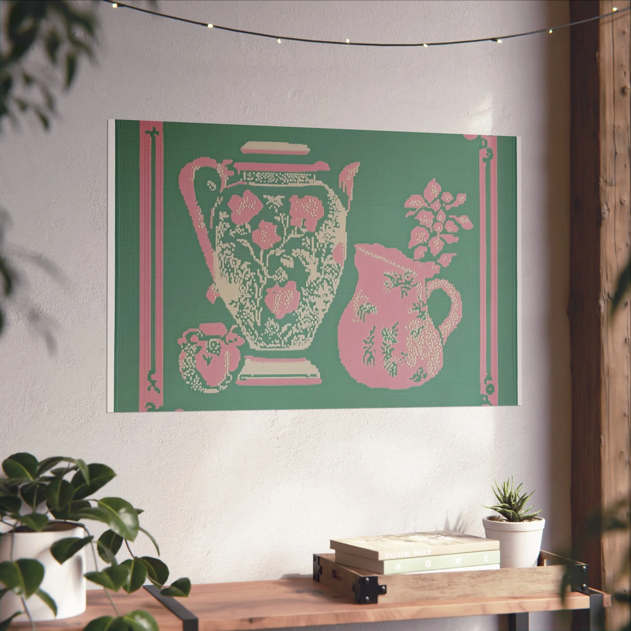 Vintage Floral Pitchers Fine Art Poster - Image 42