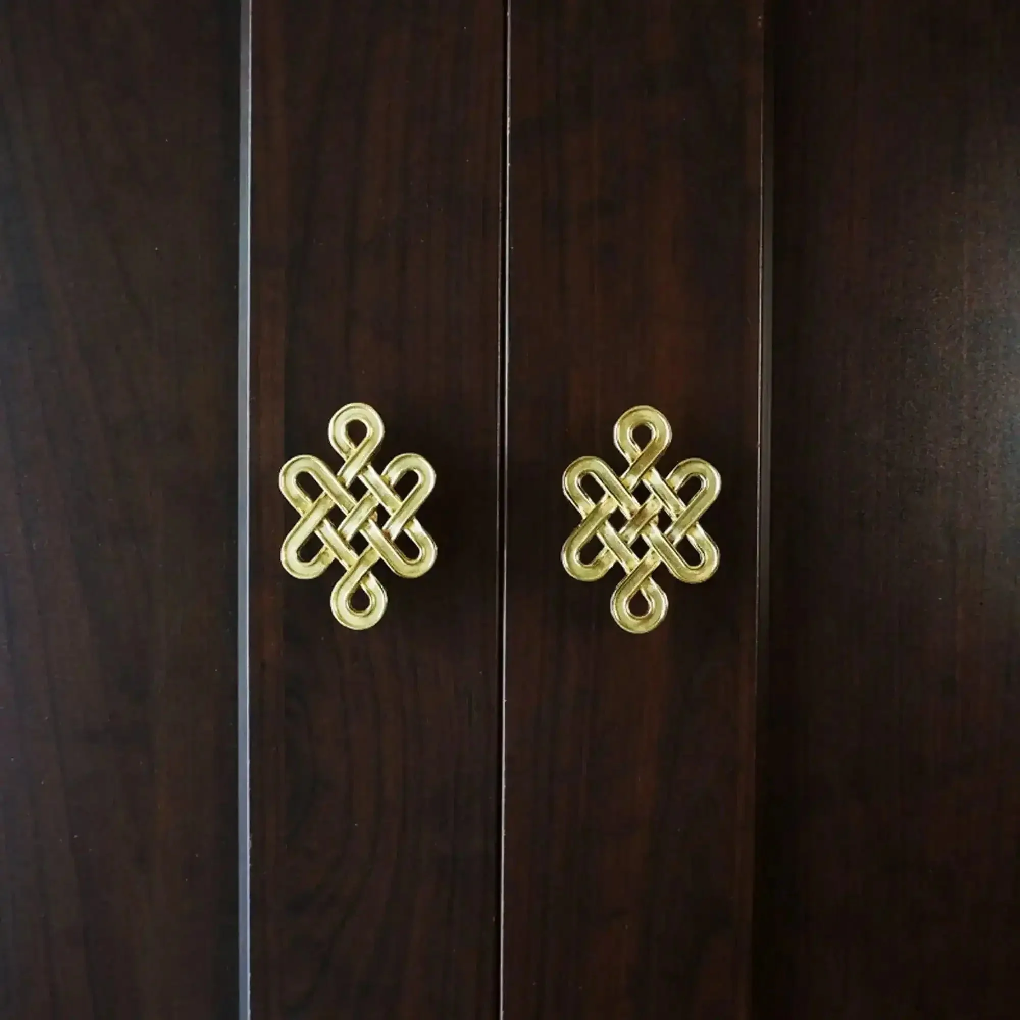 Vintage inspired Brass Twisted Cabinet Drawer Knob - set of 2 - Image 10