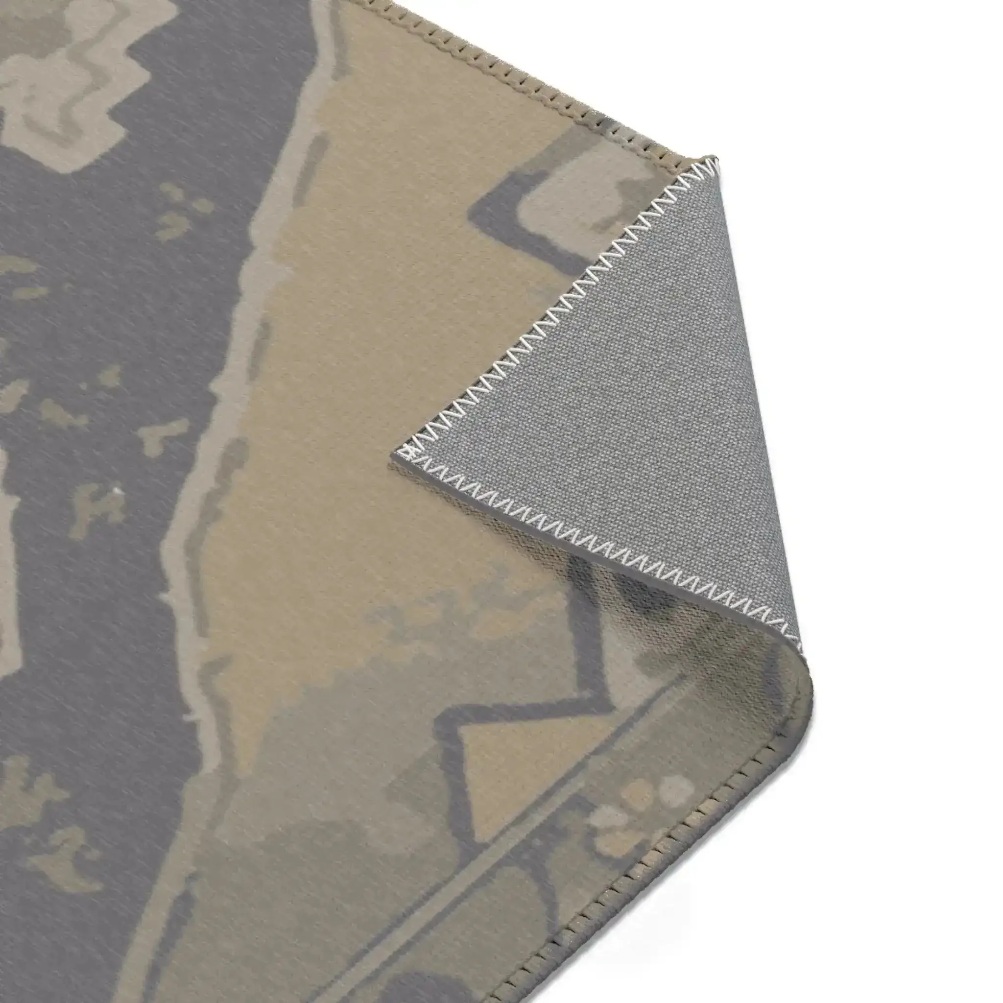 Vintage-Inspired Navy & Beige Accent Rug - Image 8