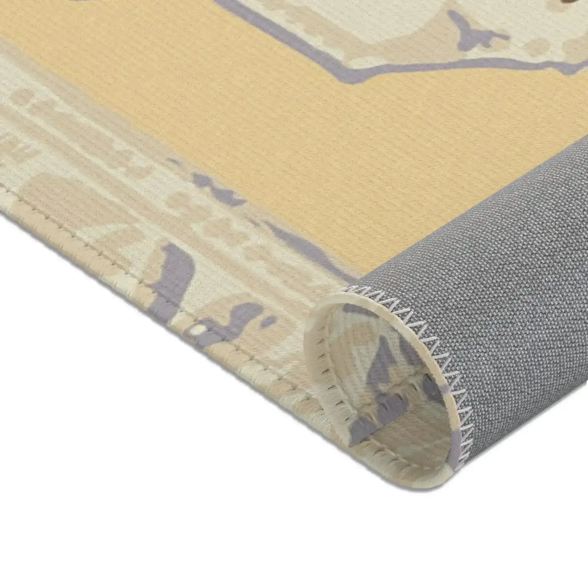 Vintage Medallion Beige and Taupe Accent Rug - Image 4