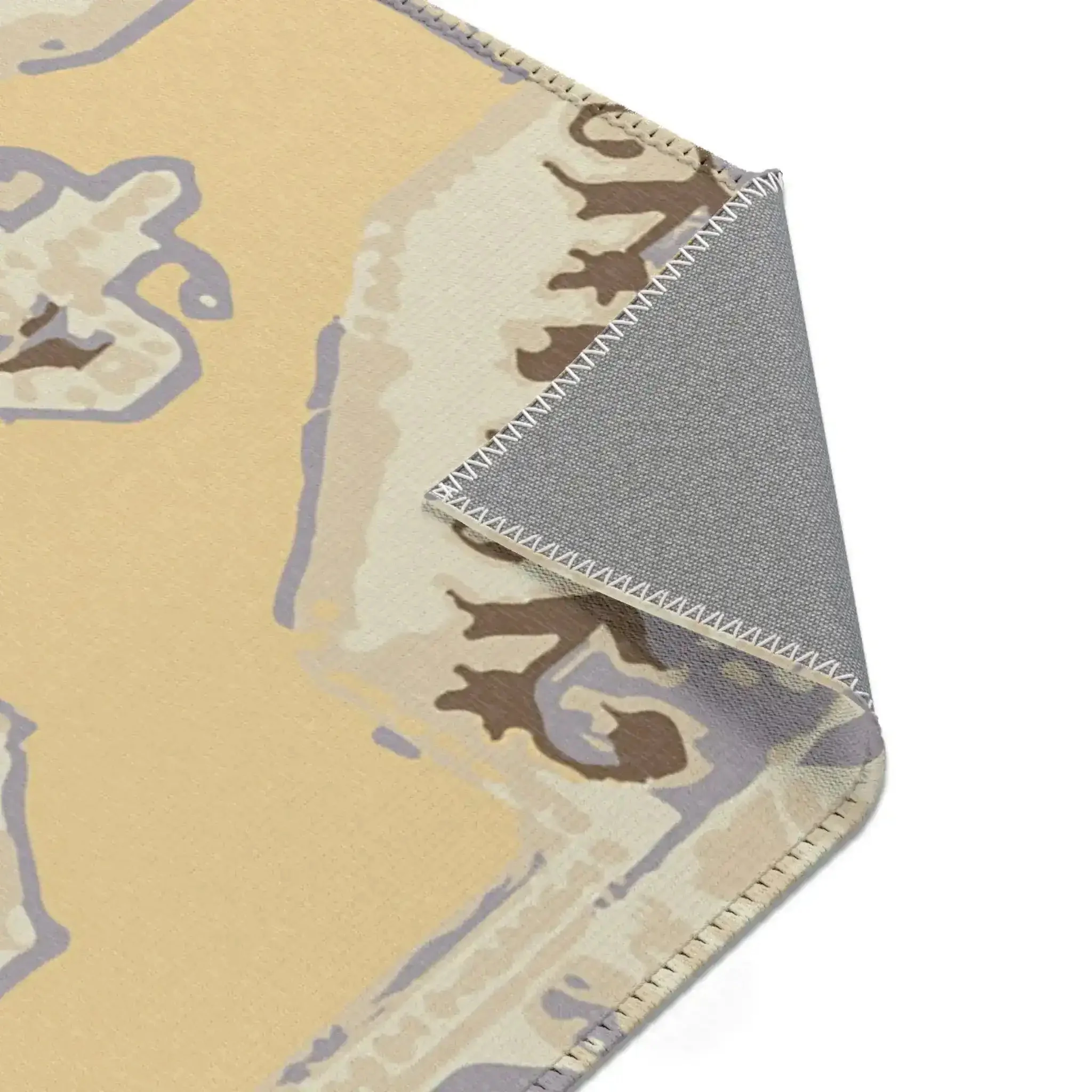 Vintage Medallion Beige and Taupe Accent Rug - Image 5