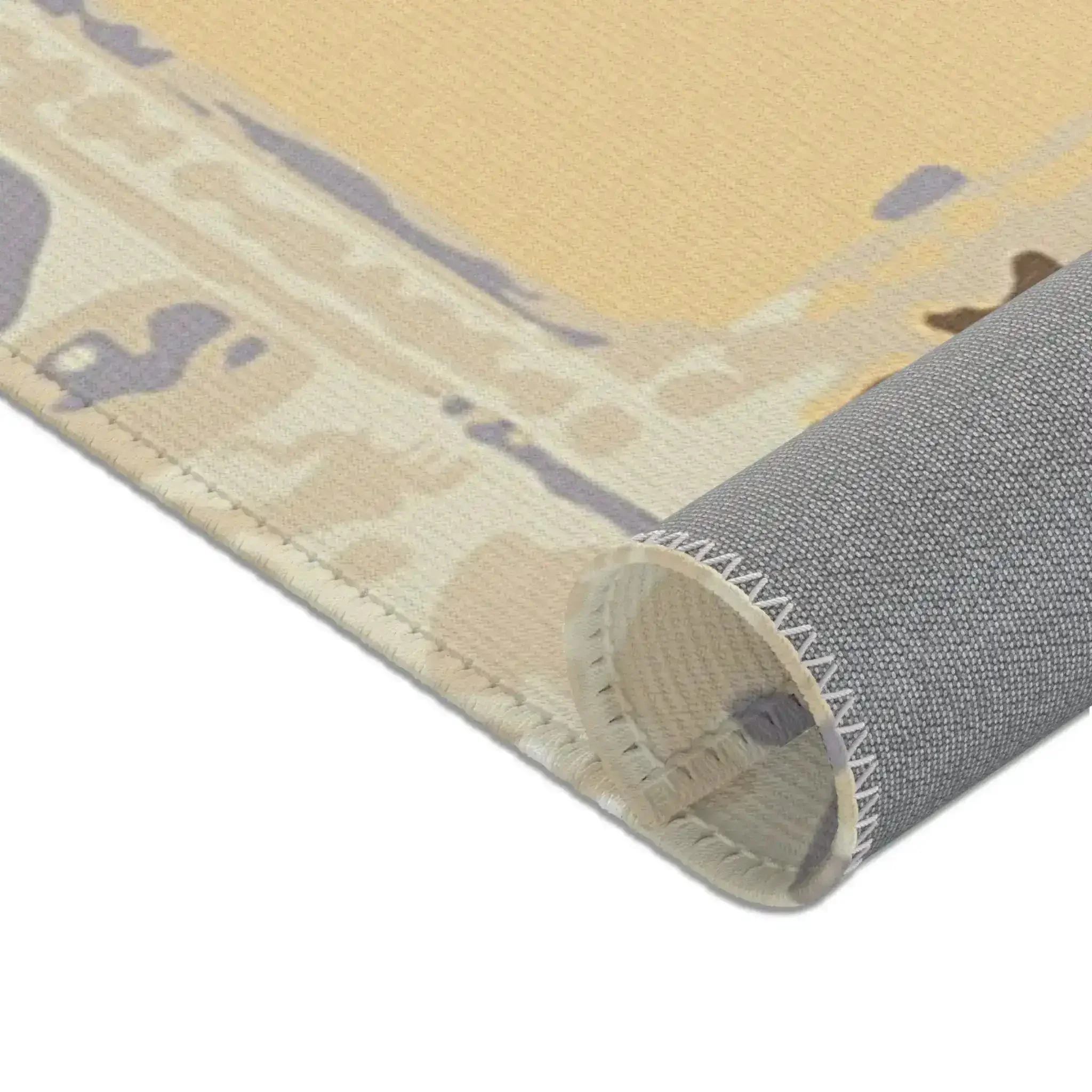 Vintage Medallion Beige and Taupe Accent Rug - Image 9