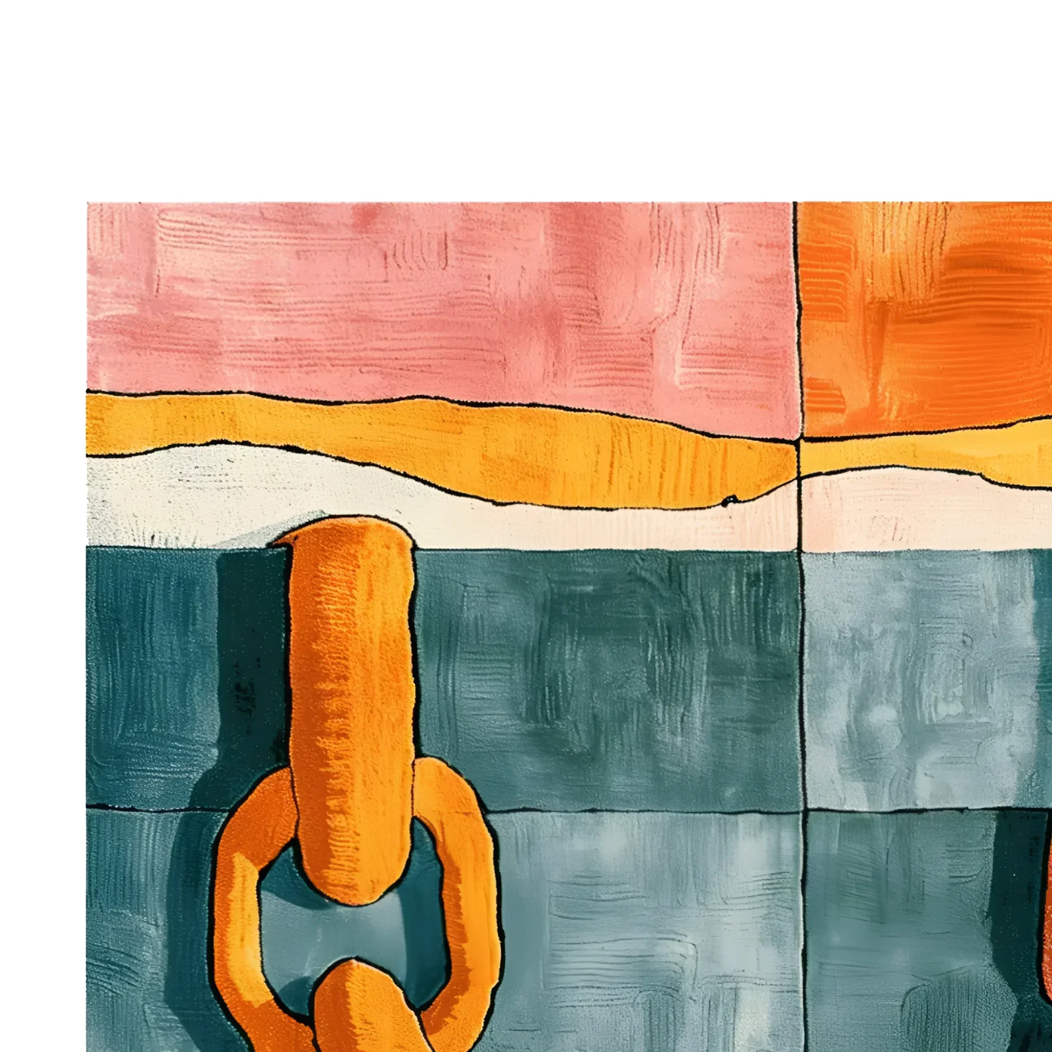 Vivid Chains Hand Tufted Rug - Image 4