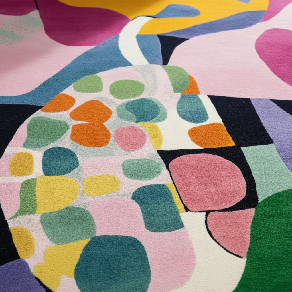 Vivid Collapse Dream Hand Tufted Rug - Image 3